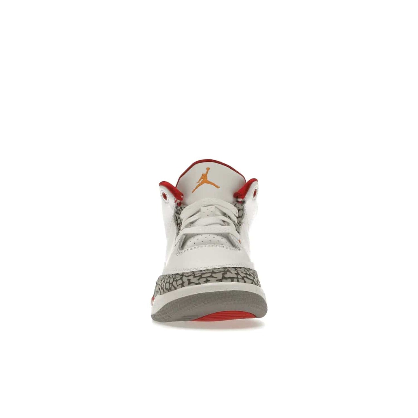 Jordan 3 Retro Cardinal (PS) - Image 10 - Only at www.BallersClubKickz.com - Add retro style to your sneaker collection with the Jordan 3 Retro Cardinal (PS). Featuring classic Jordan 3 details and colors of cardinal red, light curry, and cement grey. Available Feb. 2022.
