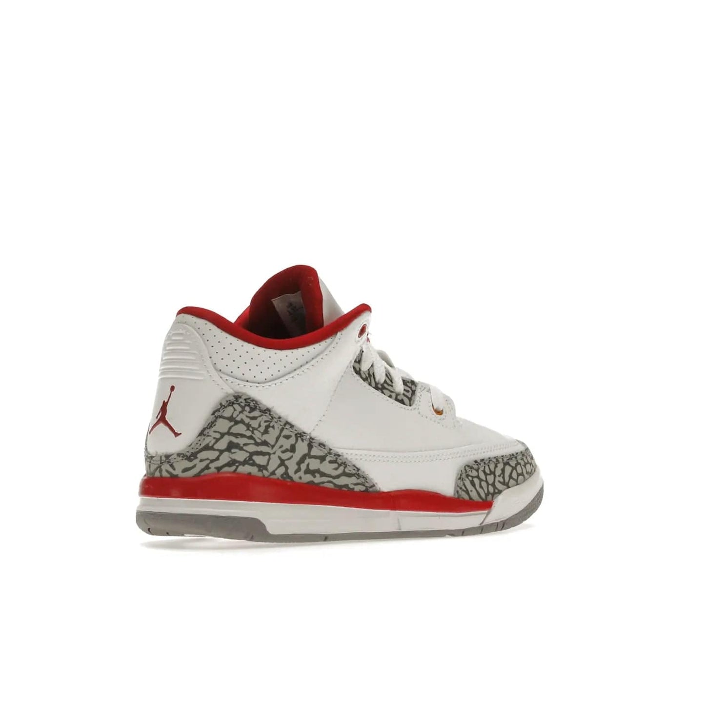 Jordan 3 Retro Cardinal (PS) - Image 33 - Only at www.BallersClubKickz.com - Add retro style to your sneaker collection with the Jordan 3 Retro Cardinal (PS). Featuring classic Jordan 3 details and colors of cardinal red, light curry, and cement grey. Available Feb. 2022.