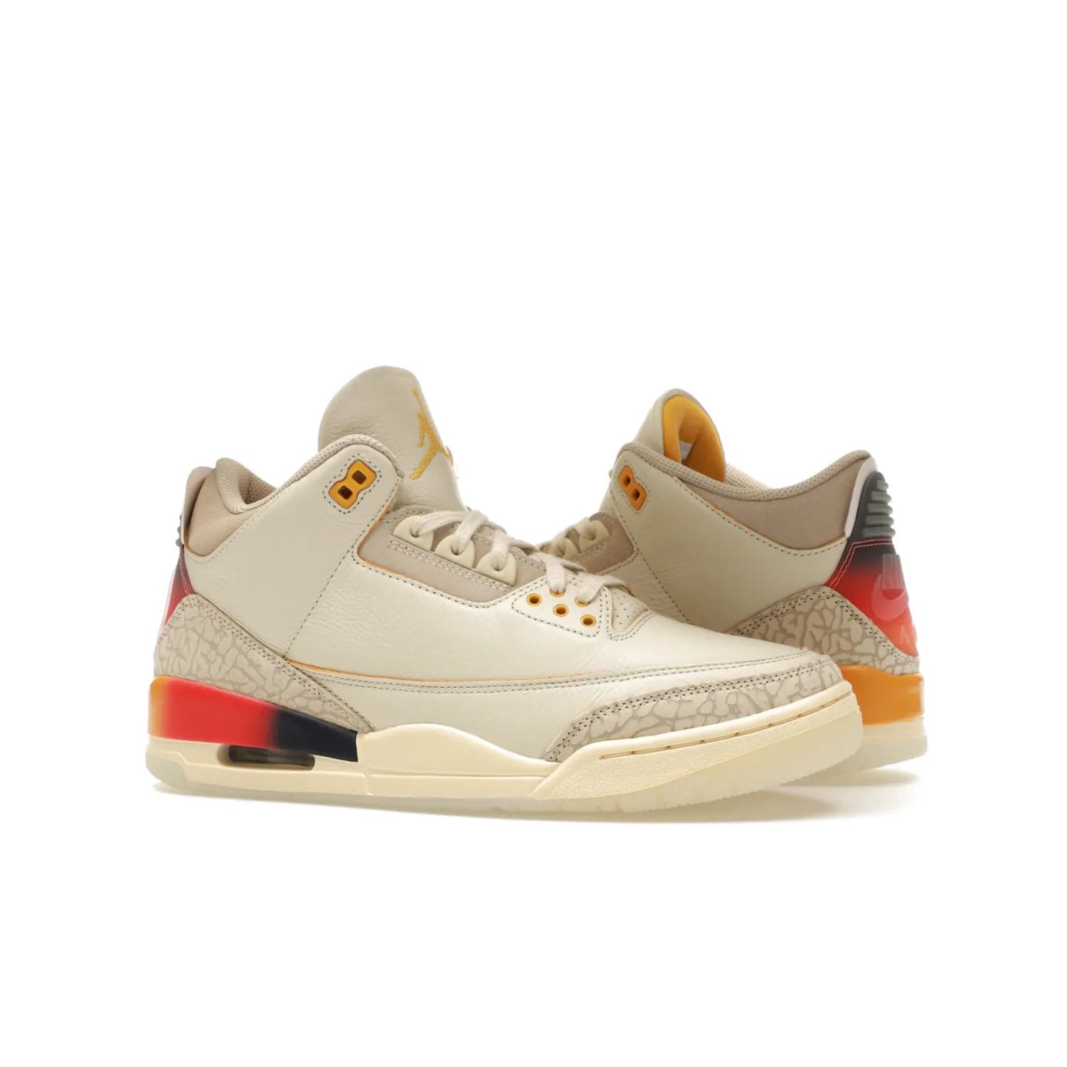 Jordan 3 Retro SP J Balvin Medellín Sunset - Image 3 - Only at www.BallersClubKickz.com - J Balvin x Jordan 3 Retro SP: Celebrate the joy of life with a colorful, homage to the electrifying reggaeton culture and iconic Jordan 3. Limited edition, Sept. 23. $250.