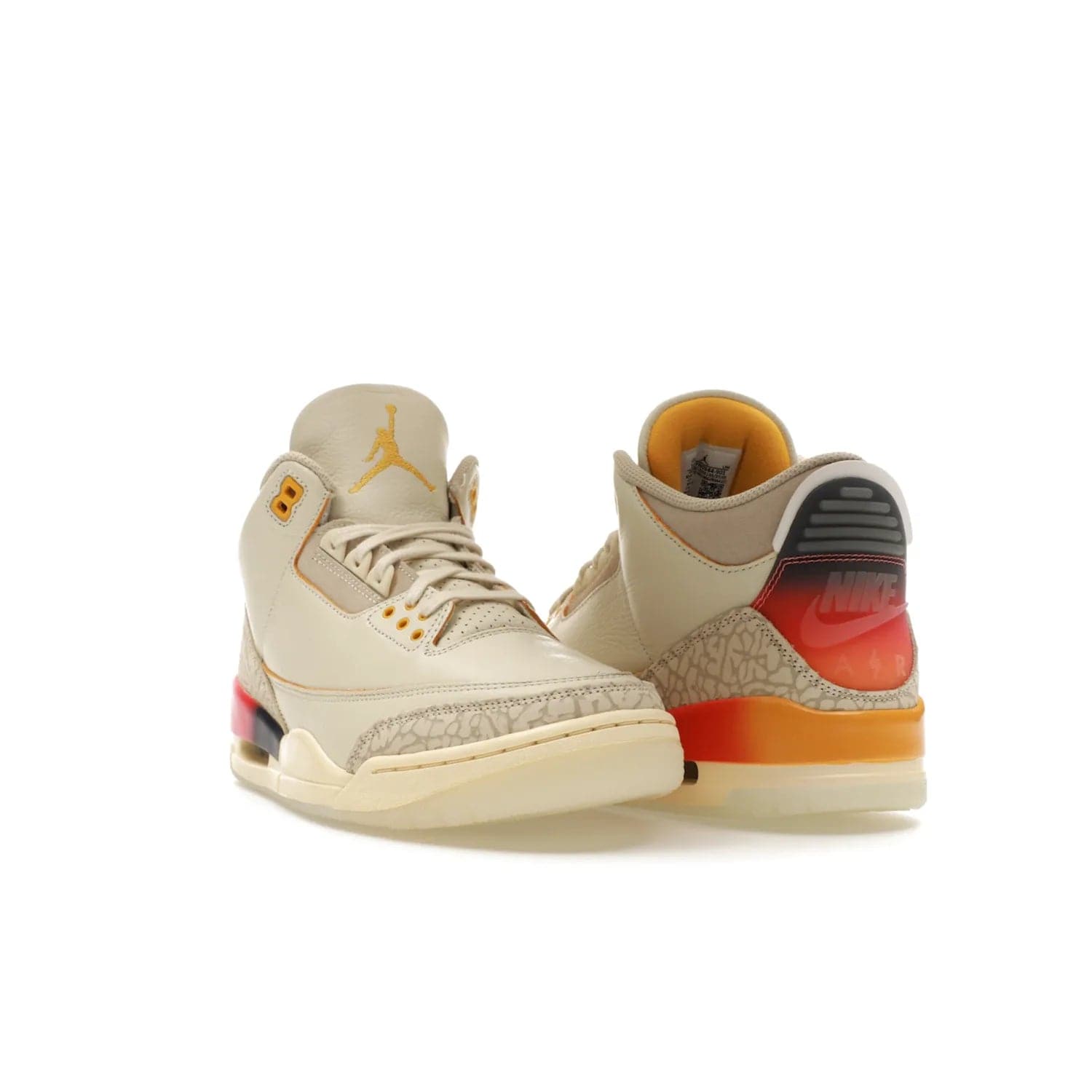 Jordan 3 Retro SP J Balvin Medellín Sunset - Image 7 - Only at www.BallersClubKickz.com - J Balvin x Jordan 3 Retro SP: Celebrate the joy of life with a colorful, homage to the electrifying reggaeton culture and iconic Jordan 3. Limited edition, Sept. 23. $250.