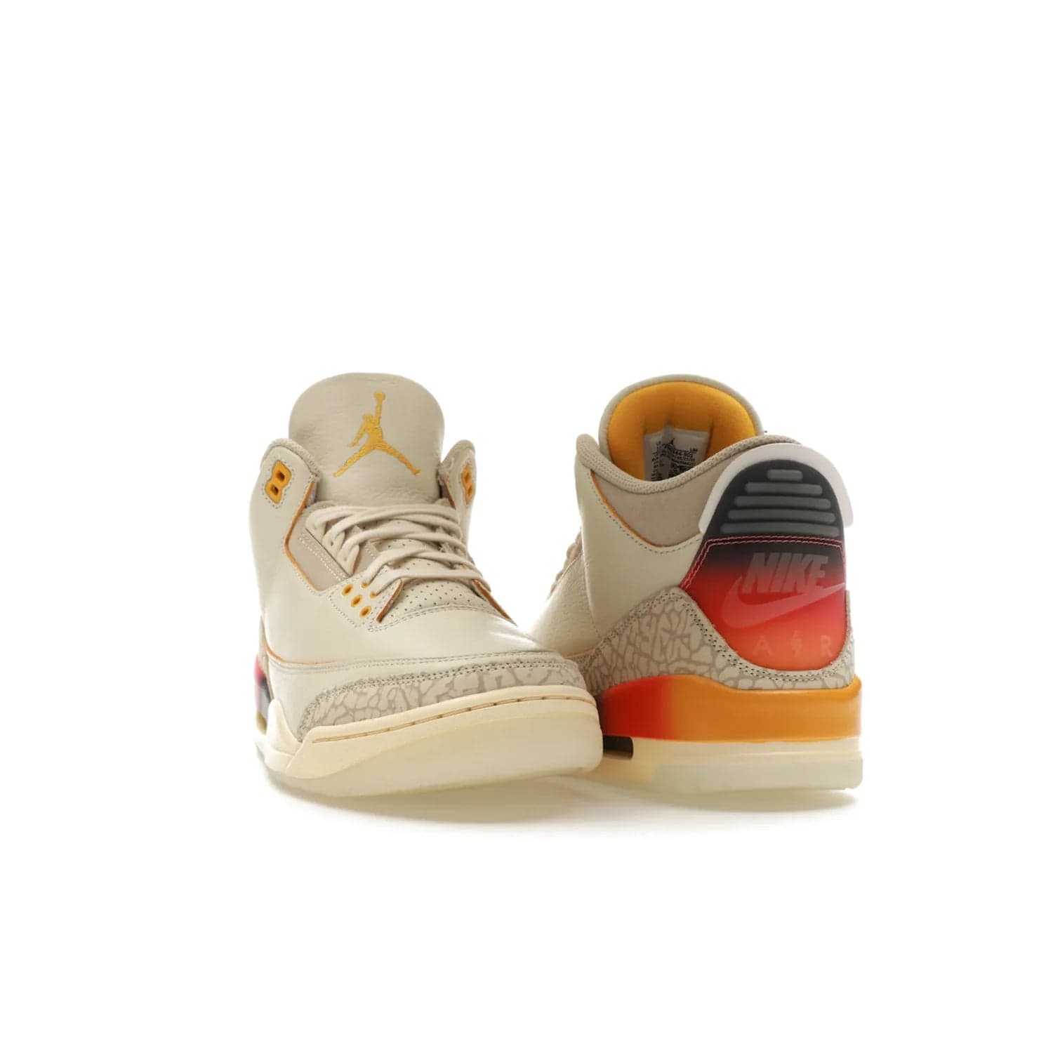 Jordan 3 Retro SP J Balvin Medellín Sunset - Image 8 - Only at www.BallersClubKickz.com - J Balvin x Jordan 3 Retro SP: Celebrate the joy of life with a colorful, homage to the electrifying reggaeton culture and iconic Jordan 3. Limited edition, Sept. 23. $250.