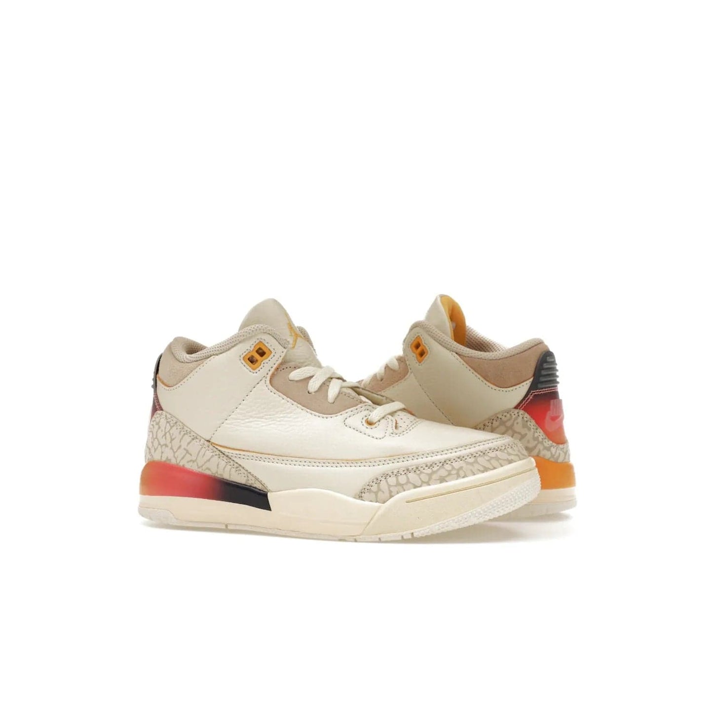 Jordan 3 Retro SP J Balvin Medellín Sunset (PS) - Image 3 - Only at www.BallersClubKickz.com - Jordan 3 Retro SP J Balvin Medellín Sunset (PS) arrives 2023-09-23. Add an edgy touch to your look with this vibrant multi-color sneaker.
