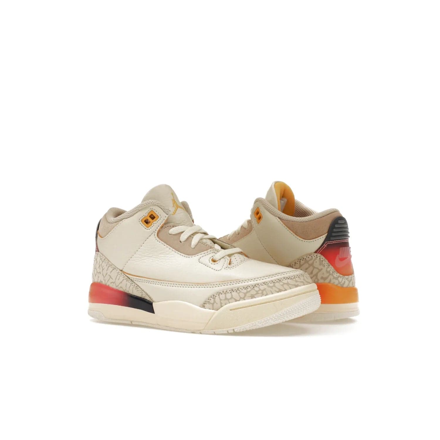 Jordan 3 Retro SP J Balvin Medellín Sunset (PS) - Image 4 - Only at www.BallersClubKickz.com - Jordan 3 Retro SP J Balvin Medellín Sunset (PS) arrives 2023-09-23. Add an edgy touch to your look with this vibrant multi-color sneaker.