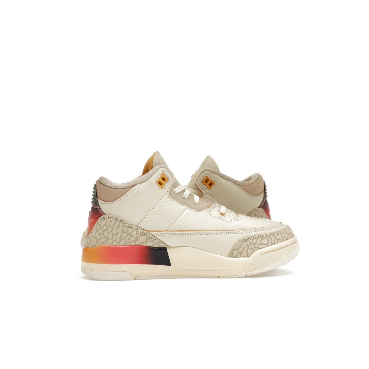 Jordan 3 Retro SP J Balvin Medellín Sunset (PS) - Image 18 - Only at www.BallersClubKickz.com - Jordan 3 Retro SP J Balvin Medellín Sunset (PS) arrives 2023-09-23. Add an edgy touch to your look with this vibrant multi-color sneaker.