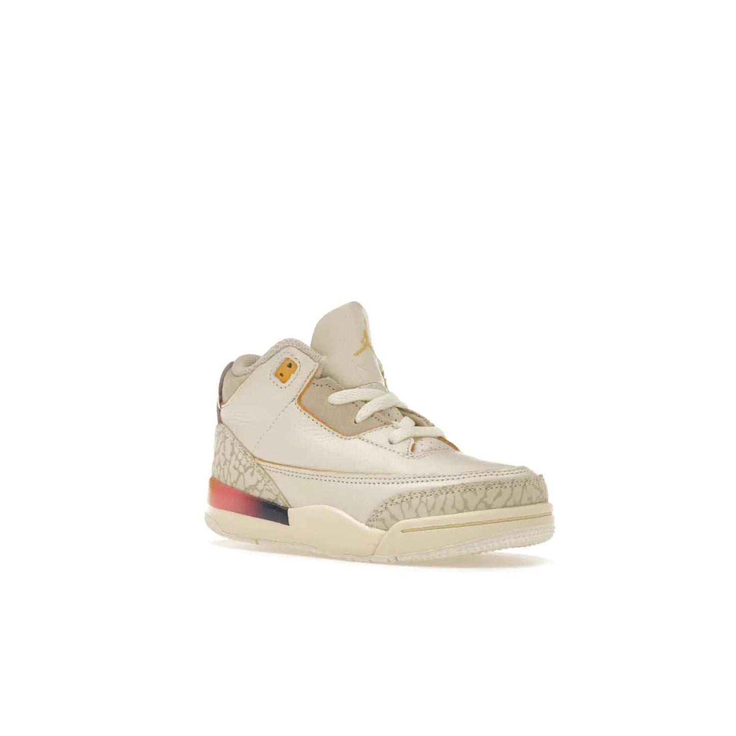 Jordan 3 Retro SP J Balvin Medellín Sunset (TD) - Image 5 - Only at www.BallersClubKickz.com - Celebrate Afro-Colombian reggaeton superstar J Balvin with the Jordan 3 Retro SP J Balvin Medellín Sunset (TD). Releasing in September 2023, the shoe features a multi-colored upper and midsole, and an artistic design for a major statement.