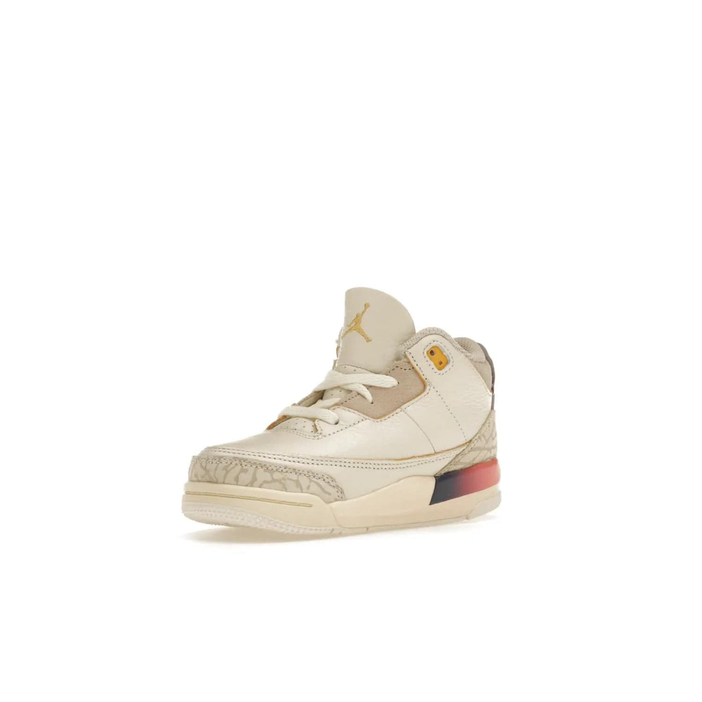 Jordan 3 Retro SP J Balvin Medellín Sunset (TD) - Image 15 - Only at www.BallersClubKickz.com - Celebrate Afro-Colombian reggaeton superstar J Balvin with the Jordan 3 Retro SP J Balvin Medellín Sunset (TD). Releasing in September 2023, the shoe features a multi-colored upper and midsole, and an artistic design for a major statement.