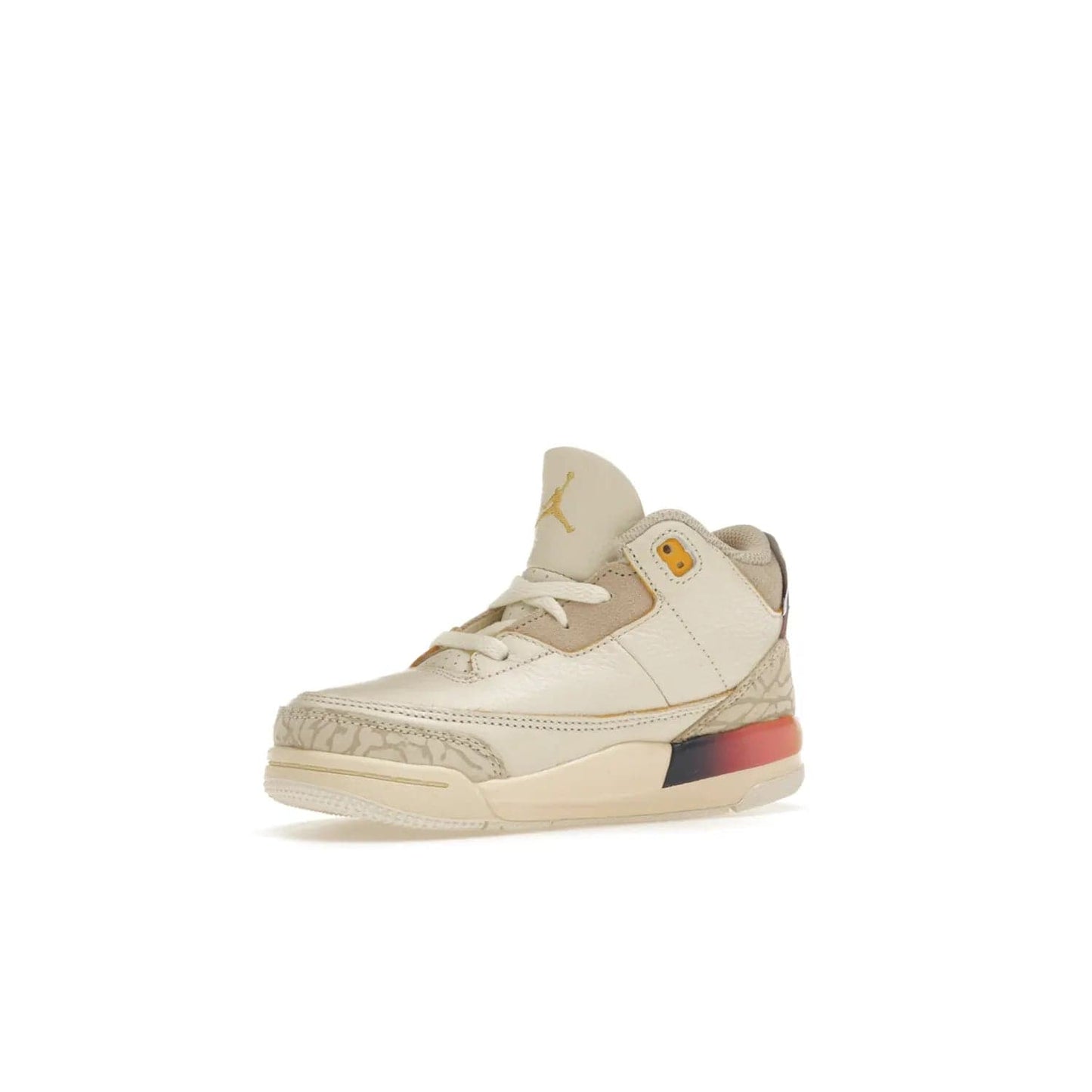 Jordan 3 Retro SP J Balvin Medellín Sunset (TD) - Image 16 - Only at www.BallersClubKickz.com - Celebrate Afro-Colombian reggaeton superstar J Balvin with the Jordan 3 Retro SP J Balvin Medellín Sunset (TD). Releasing in September 2023, the shoe features a multi-colored upper and midsole, and an artistic design for a major statement.