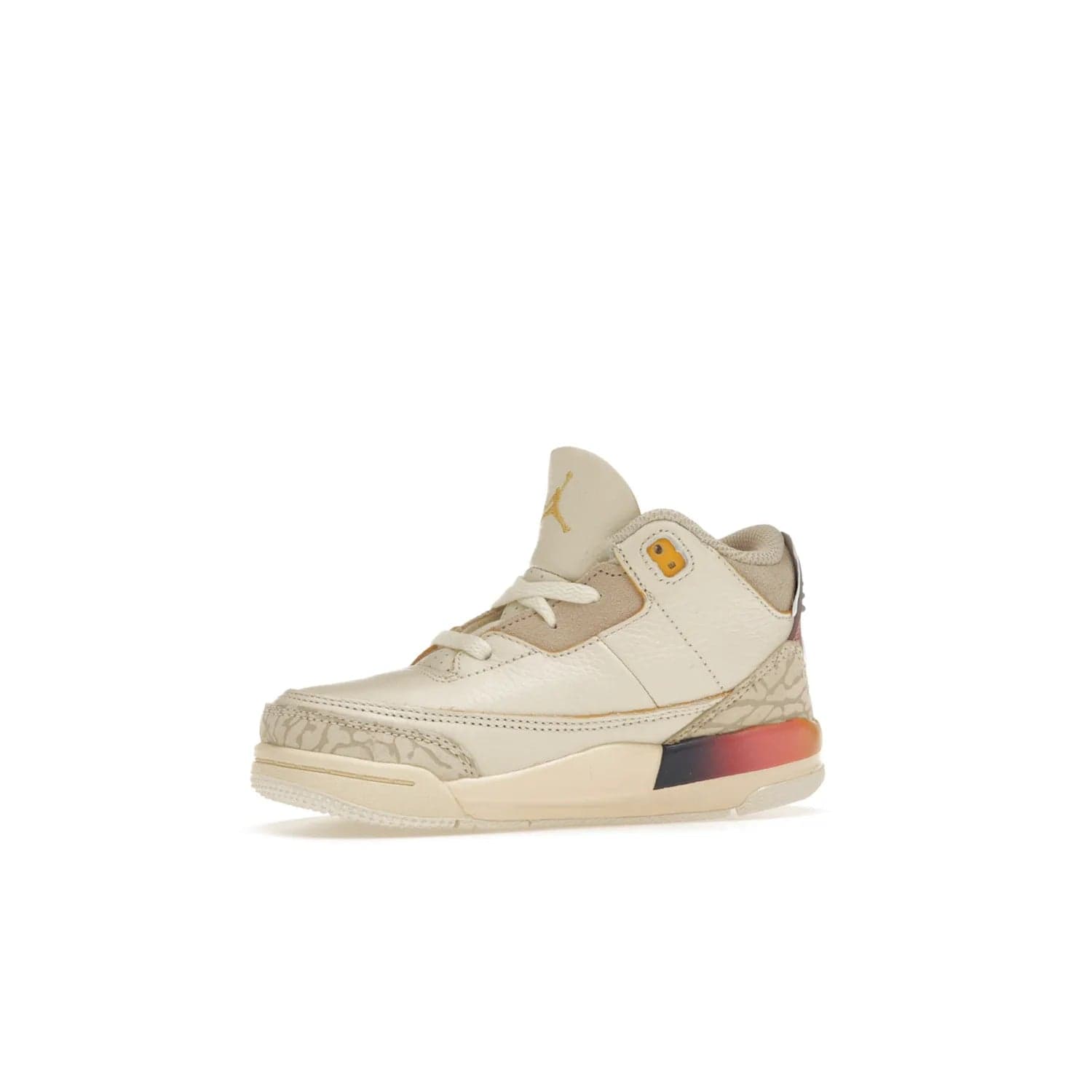Jordan 3 Retro SP J Balvin Medellín Sunset (TD) - Image 17 - Only at www.BallersClubKickz.com - Celebrate Afro-Colombian reggaeton superstar J Balvin with the Jordan 3 Retro SP J Balvin Medellín Sunset (TD). Releasing in September 2023, the shoe features a multi-colored upper and midsole, and an artistic design for a major statement.