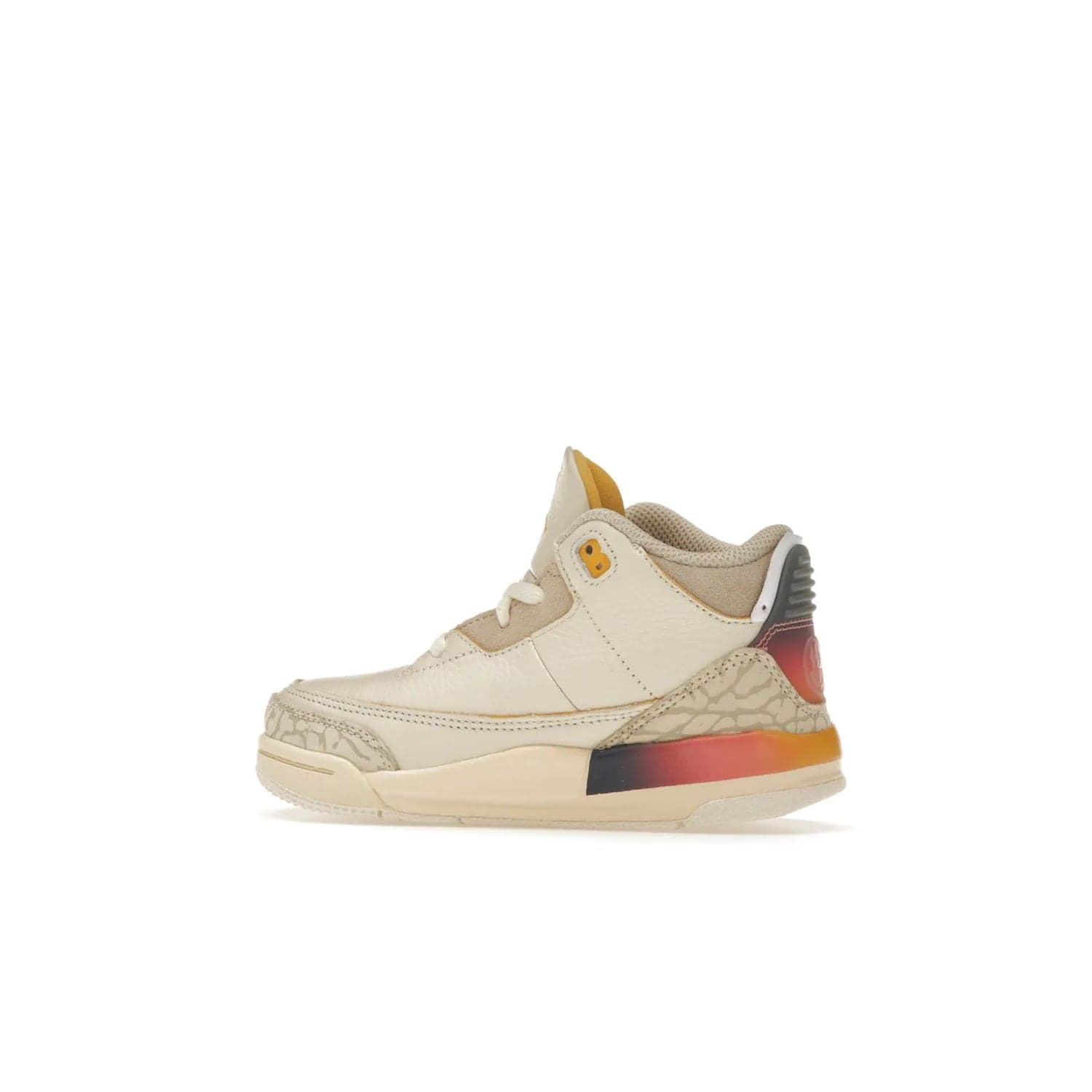 Jordan 3 Retro SP J Balvin Medellín Sunset (TD) - Image 21 - Only at www.BallersClubKickz.com - Celebrate Afro-Colombian reggaeton superstar J Balvin with the Jordan 3 Retro SP J Balvin Medellín Sunset (TD). Releasing in September 2023, the shoe features a multi-colored upper and midsole, and an artistic design for a major statement.