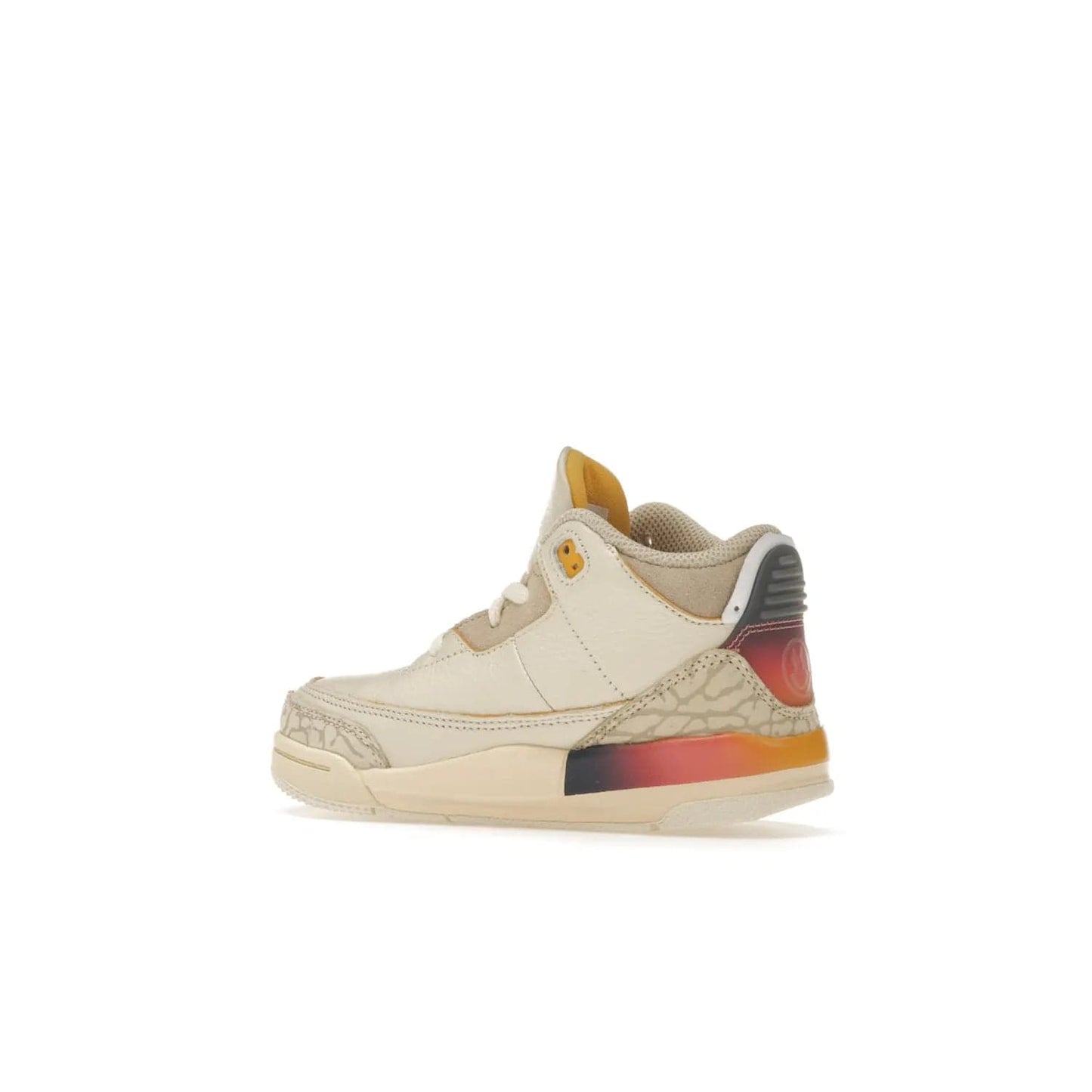 Jordan 3 Retro SP J Balvin Medellín Sunset (TD) - Image 22 - Only at www.BallersClubKickz.com - Celebrate Afro-Colombian reggaeton superstar J Balvin with the Jordan 3 Retro SP J Balvin Medellín Sunset (TD). Releasing in September 2023, the shoe features a multi-colored upper and midsole, and an artistic design for a major statement.