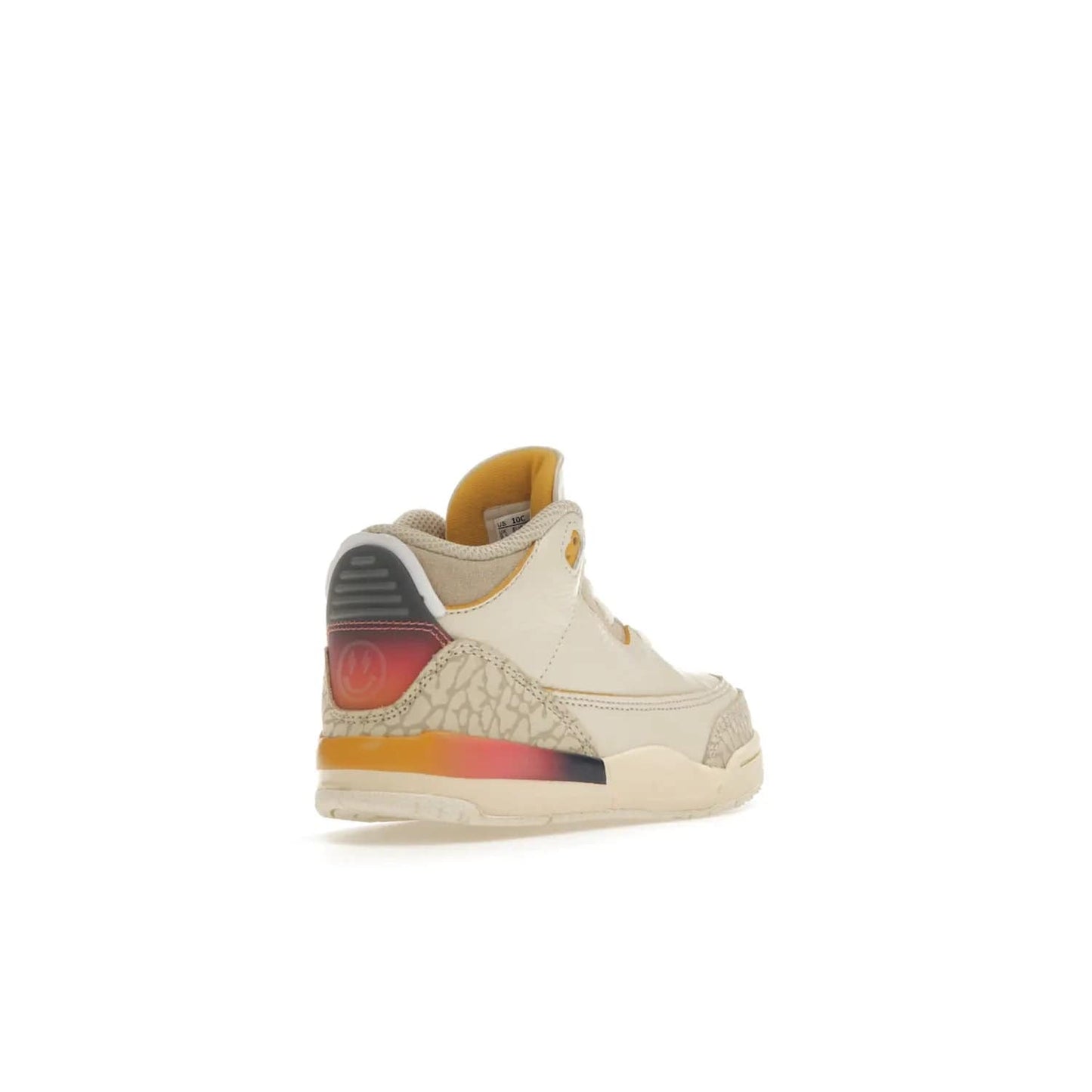 Jordan 3 Retro SP J Balvin Medellín Sunset (TD) - Image 32 - Only at www.BallersClubKickz.com - Celebrate Afro-Colombian reggaeton superstar J Balvin with the Jordan 3 Retro SP J Balvin Medellín Sunset (TD). Releasing in September 2023, the shoe features a multi-colored upper and midsole, and an artistic design for a major statement.