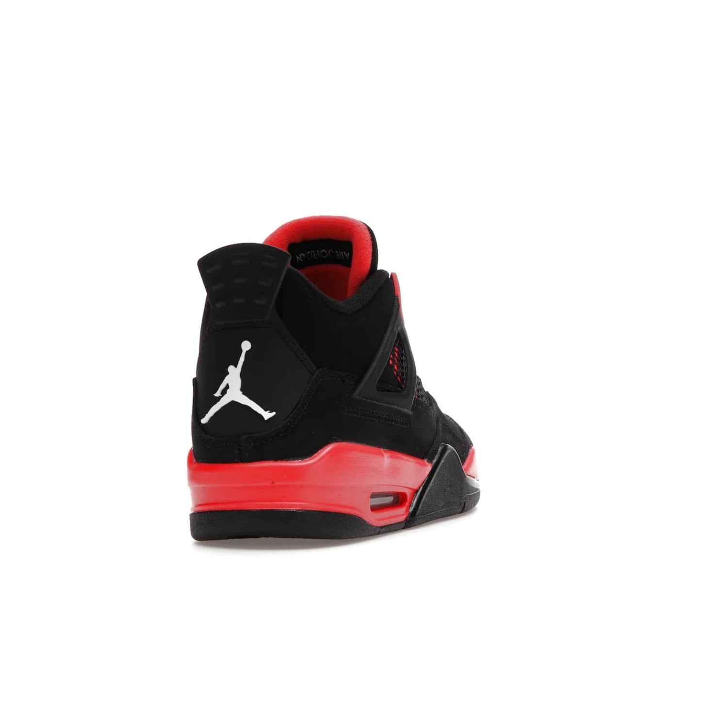 Jordan 4 Retro Red Thunder (GS) - Image 30 - Only at www.BallersClubKickz.com - The Air Jordan 4 Retro Red Thunder GS features a stylish black and crimson upper with a Jumpman logo. Athletic midsole with Air bubbles for cushioning and black rubber outsole with iconic motif complete this classic sneaker.