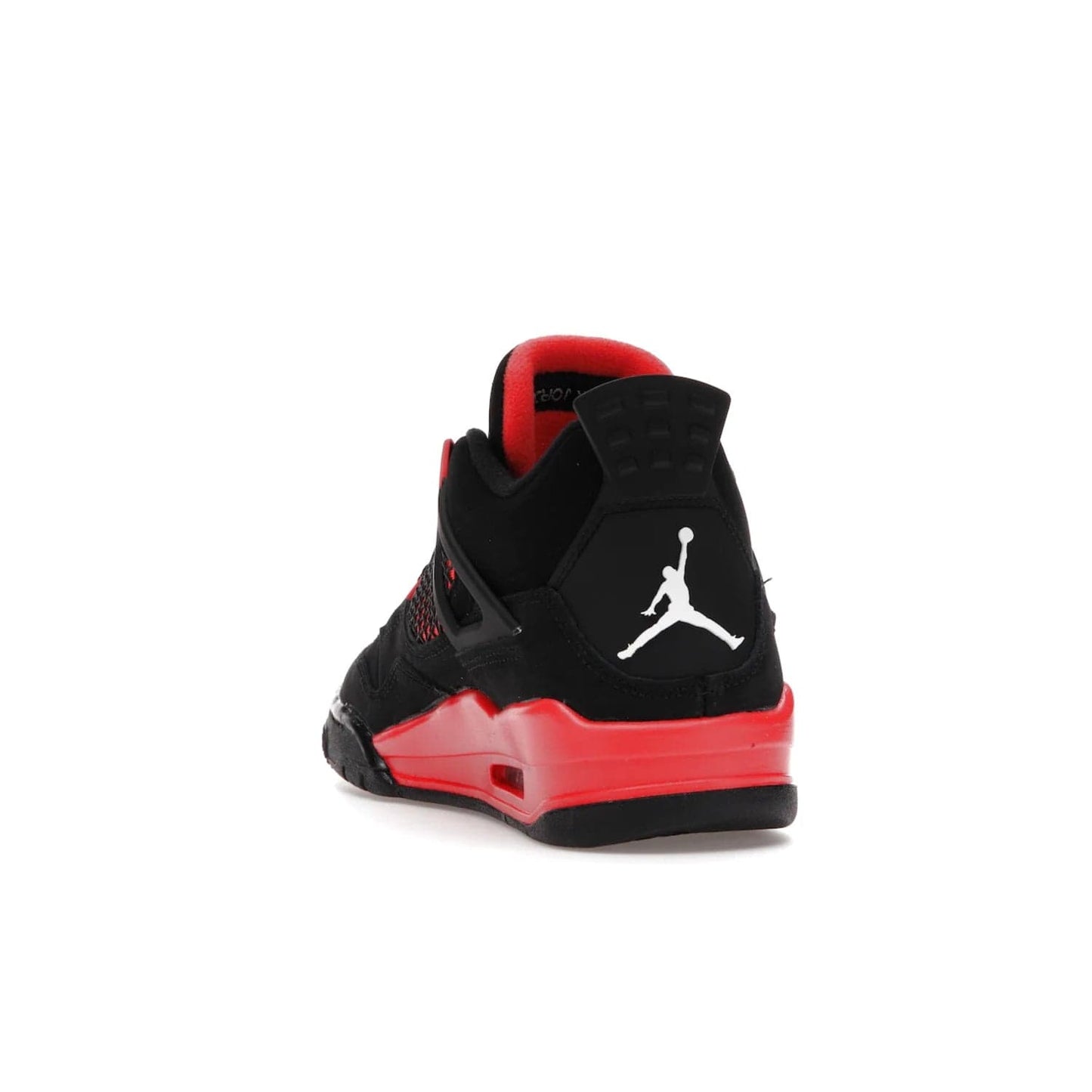 Jordan 4 Retro Red Thunder (GS) - Image 26 - Only at www.BallersClubKickz.com - The Air Jordan 4 Retro Red Thunder GS features a stylish black and crimson upper with a Jumpman logo. Athletic midsole with Air bubbles for cushioning and black rubber outsole with iconic motif complete this classic sneaker.