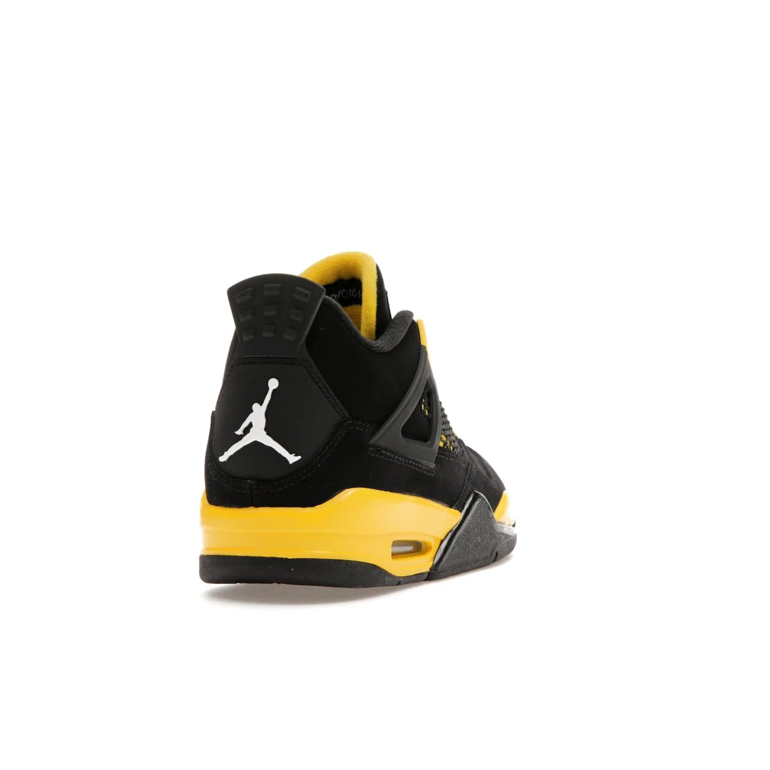 Jordan 4 Retro Thunder (2023) (GS) - Image 30 - Only at www.BallersClubKickz.com - Introducing the iconic Jordan 4 Retro Thunder from the 2023 collection! Sleek black and Tour Yellow detailing. Signature Jordan tongue tab. Mesmerizing design for sneaker collectors. Get yours now!