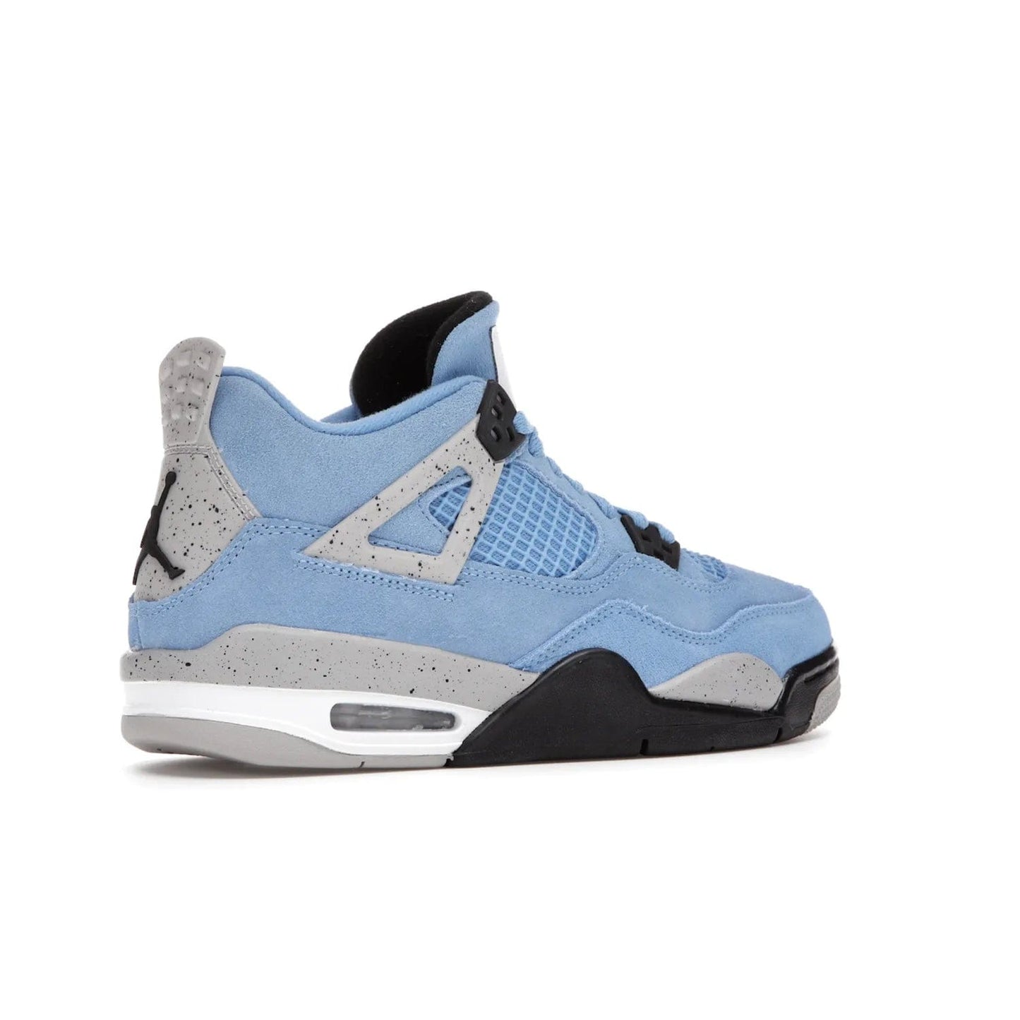 Jordan 4 Retro University Blue (GS) - Image 34 - Only at www.BallersClubKickz.com - Air Jordan 4 Retro University Blue GS: Classic silhouette and vibrant colors. Featuring a suede upper and Jumpman icon, this grade school-size shoe is perfect for collections and retails at $150.