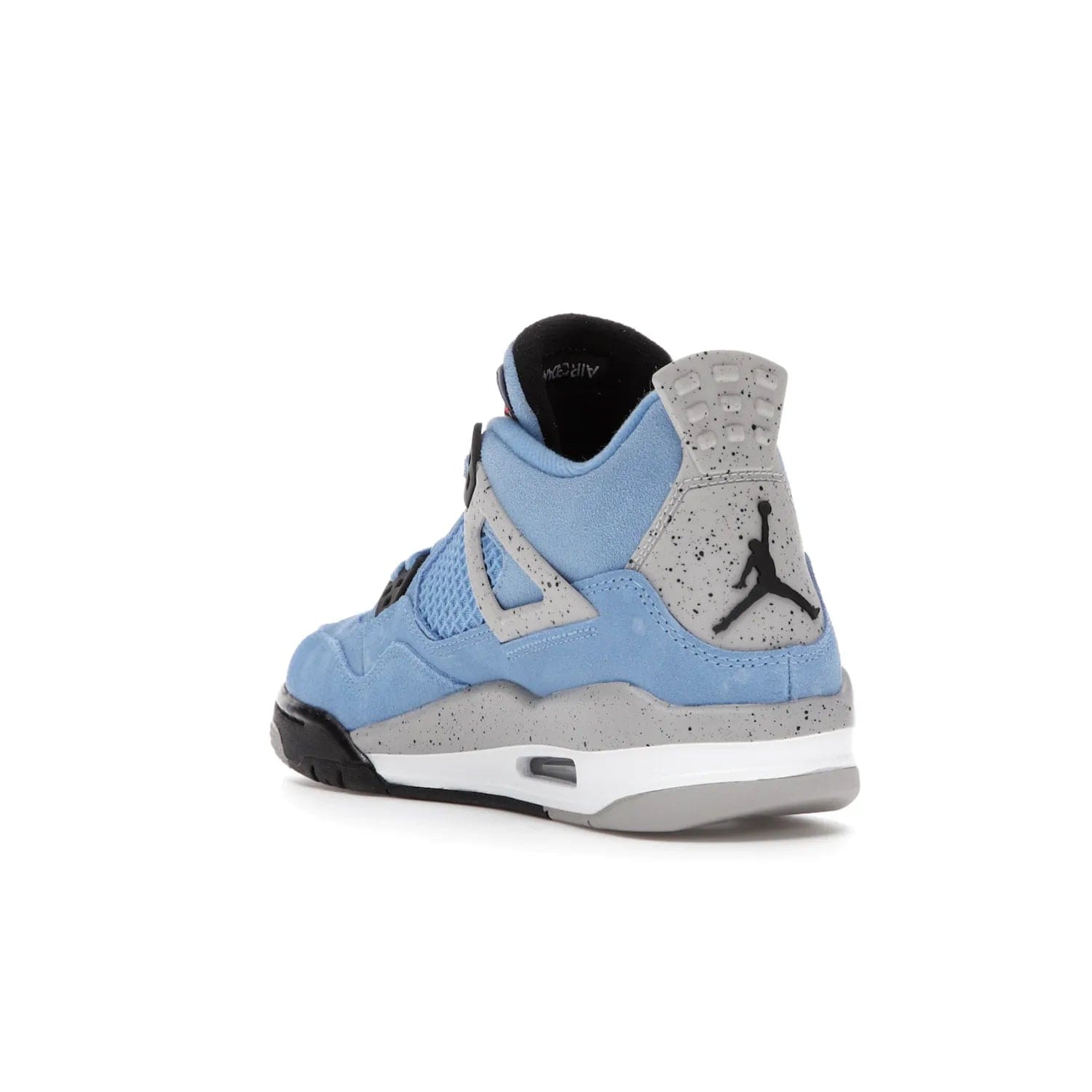 Jordan 4 Retro University Blue (GS) - Image 25 - Only at www.BallersClubKickz.com - Air Jordan 4 Retro University Blue GS: Classic silhouette and vibrant colors. Featuring a suede upper and Jumpman icon, this grade school-size shoe is perfect for collections and retails at $150.