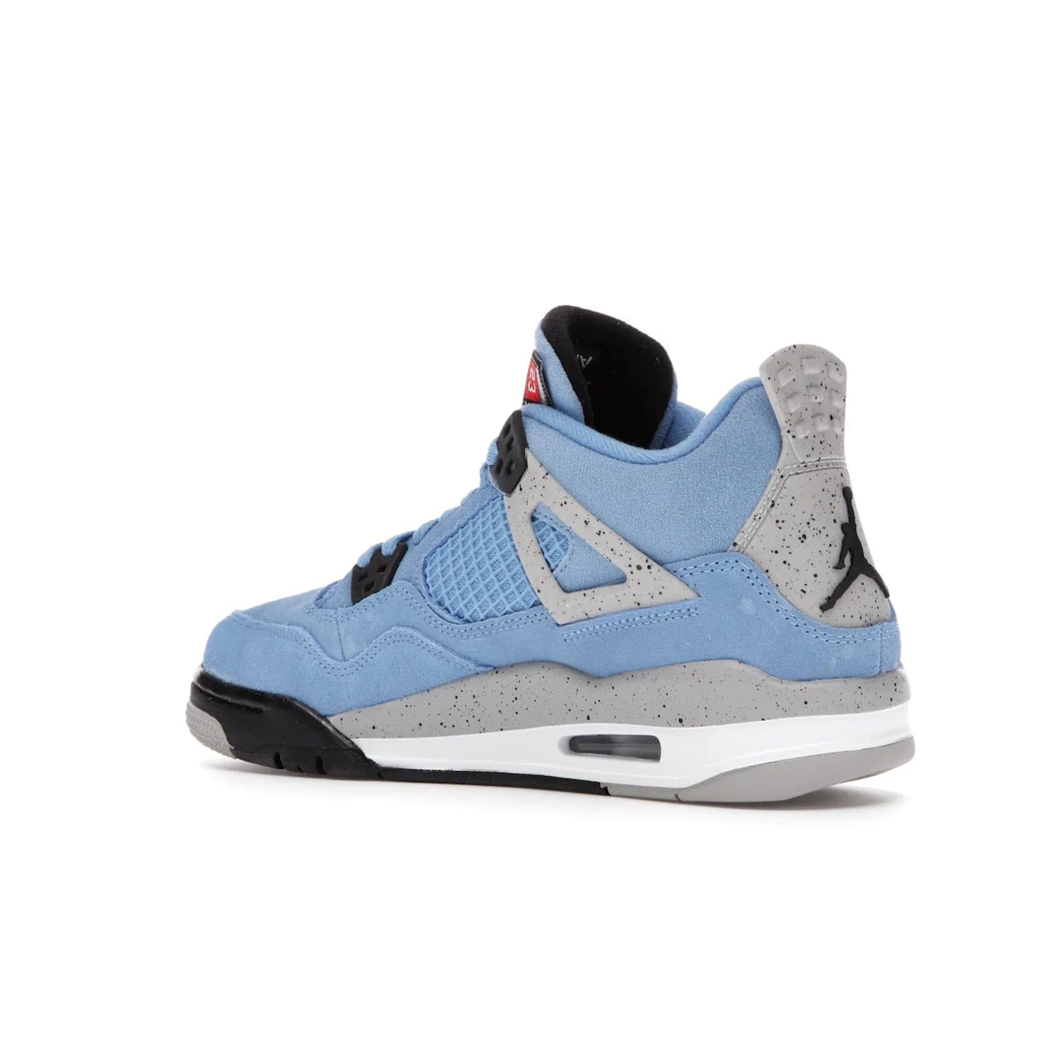 Jordan 4 Retro University Blue (GS) - Image 23 - Only at www.BallersClubKickz.com - Air Jordan 4 Retro University Blue GS: Classic silhouette and vibrant colors. Featuring a suede upper and Jumpman icon, this grade school-size shoe is perfect for collections and retails at $150.