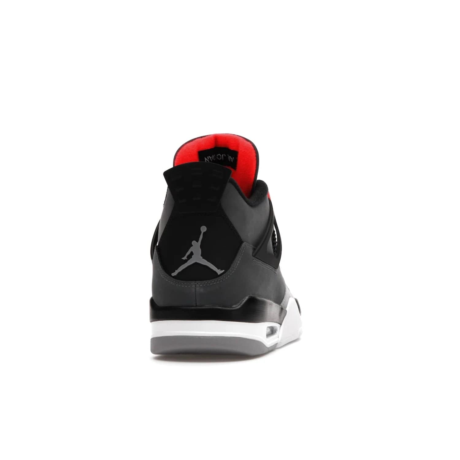 Jordan 4 Retro Infrared - Image 29 - Only at www.BallersClubKickz.com - Introducing the classic & timeless Air Jordan 4 Infrared. Durabuck upper, TPU mesh inserts, tech straps & heel tabs in dark grey and infrared accents. White sole with visible Air units. Out June 15, 2022. Get your pair now!