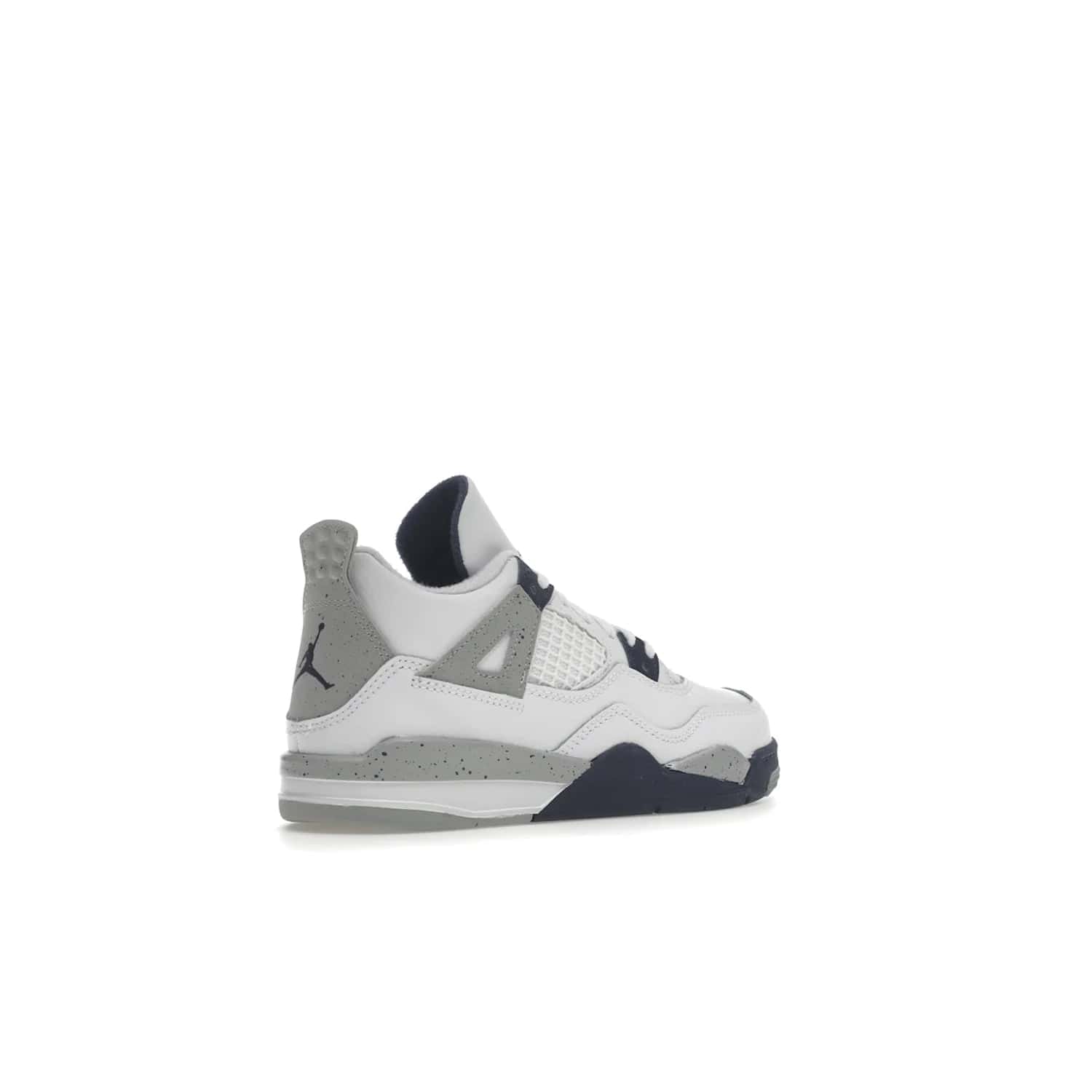 Jordan 4 Retro Midnight Navy (PS) - Image 33 - Only at www.BallersClubKickz.com - Get freshened up for the start of the year with the Air Jordan 4 Retro Midnight Navy PS. Boasting iconic 1989 styling with updated features, including white tumbled leather overlays, a foam midsole, and a rubber outsole. Look your best and order by October 29th, 2022.