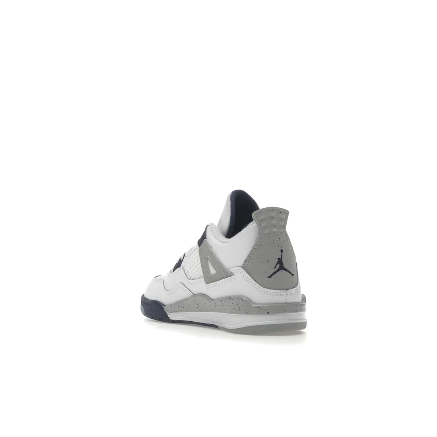 Jordan 4 Retro Midnight Navy (PS) - Image 25 - Only at www.BallersClubKickz.com - Get freshened up for the start of the year with the Air Jordan 4 Retro Midnight Navy PS. Boasting iconic 1989 styling with updated features, including white tumbled leather overlays, a foam midsole, and a rubber outsole. Look your best and order by October 29th, 2022.
