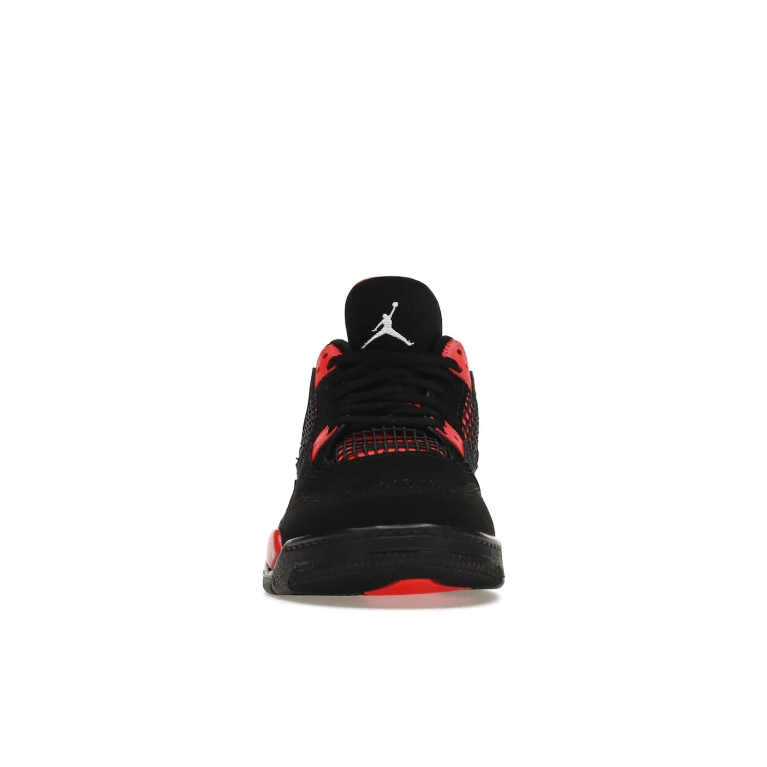 Jordan 4 Retro Red Thunder (PS) - Image 10 - Only at www.BallersClubKickz.com - The Air Jordan 4 Retro Red Thunder (PS) in a fresh new colorway for January 2022. Featuring a black nubuck upper and crimson accents. Get it now for $80.
