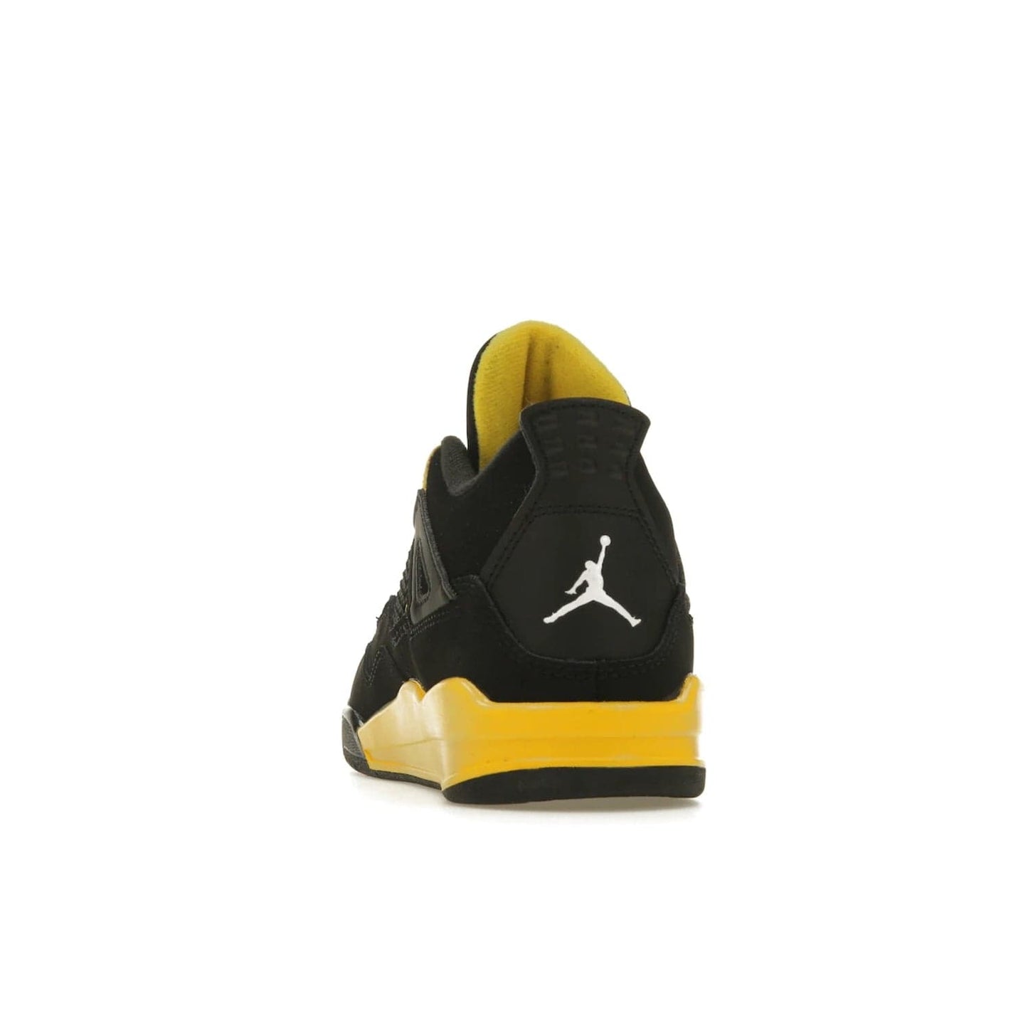 Jordan 4 Retro Thunder (2023) (PS) - Image 27 - Only at www.BallersClubKickz.com - Classic Jordan 4 Retro Thunder sneaker in Black and Tour Yellow colorway. Limited edition release expected to hit the shelves in 2023 on May 13th. Grab your pair!