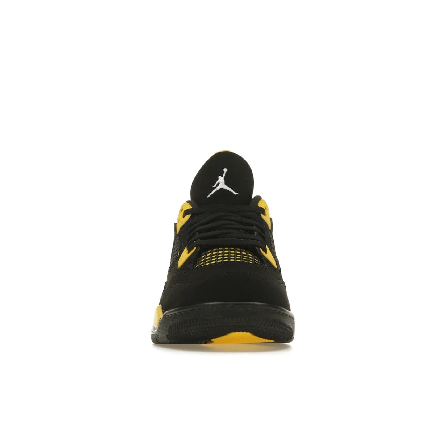 Jordan 4 Retro Thunder (2023) (PS) - Image 10 - Only at www.BallersClubKickz.com - Classic Jordan 4 Retro Thunder sneaker in Black and Tour Yellow colorway. Limited edition release expected to hit the shelves in 2023 on May 13th. Grab your pair!