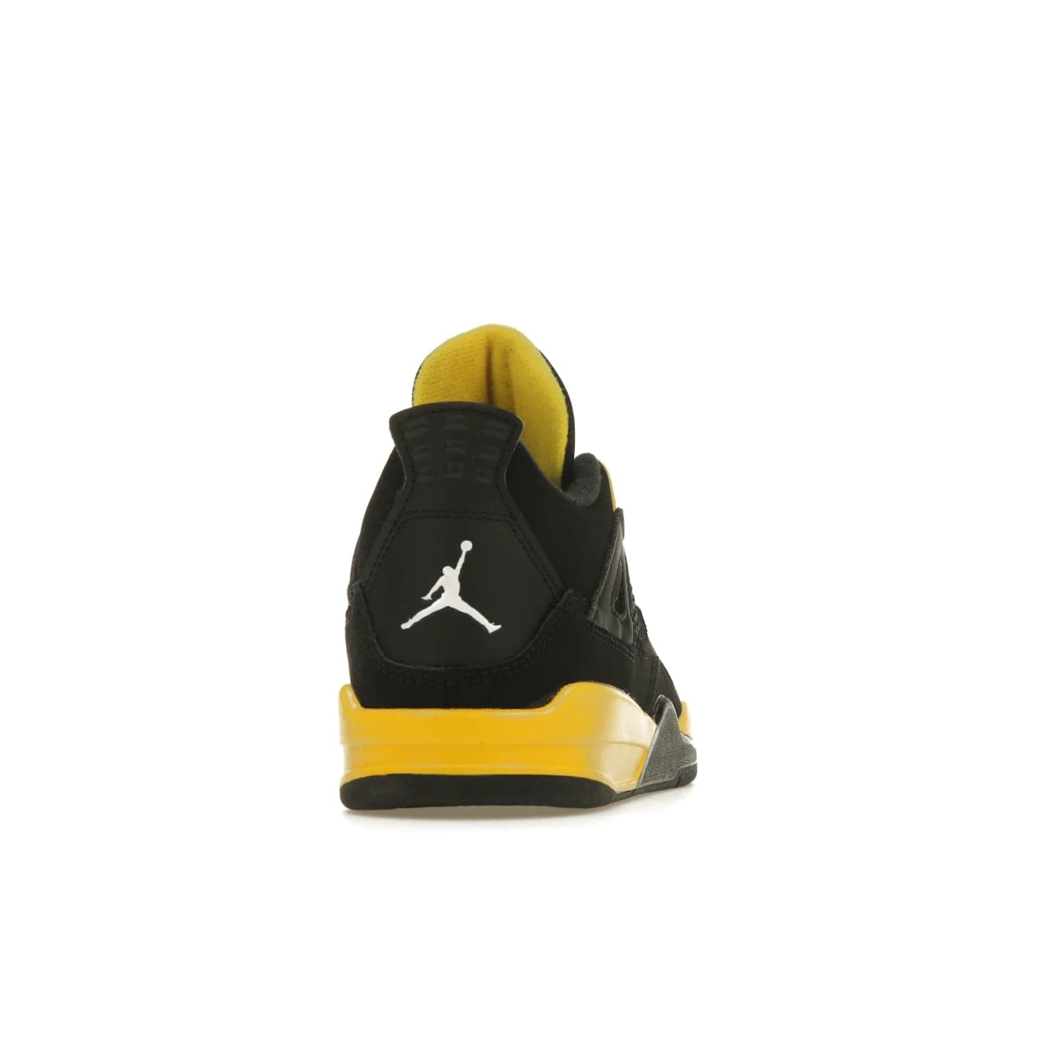 Jordan 4 Retro Thunder (2023) (PS) - Image 29 - Only at www.BallersClubKickz.com - Classic Jordan 4 Retro Thunder sneaker in Black and Tour Yellow colorway. Limited edition release expected to hit the shelves in 2023 on May 13th. Grab your pair!