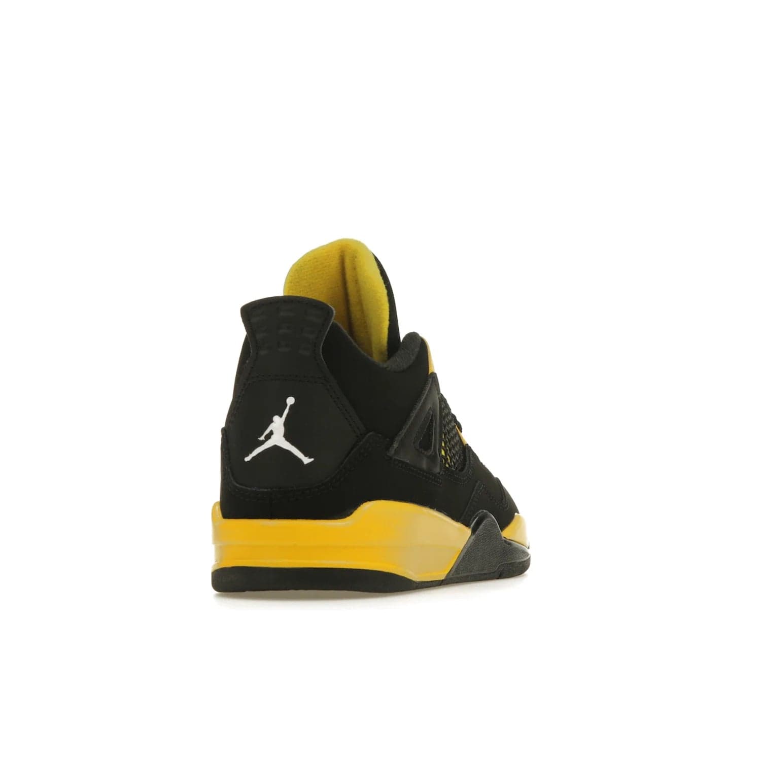 Jordan 4 Retro Thunder (2023) (PS) - Image 30 - Only at www.BallersClubKickz.com - Classic Jordan 4 Retro Thunder sneaker in Black and Tour Yellow colorway. Limited edition release expected to hit the shelves in 2023 on May 13th. Grab your pair!