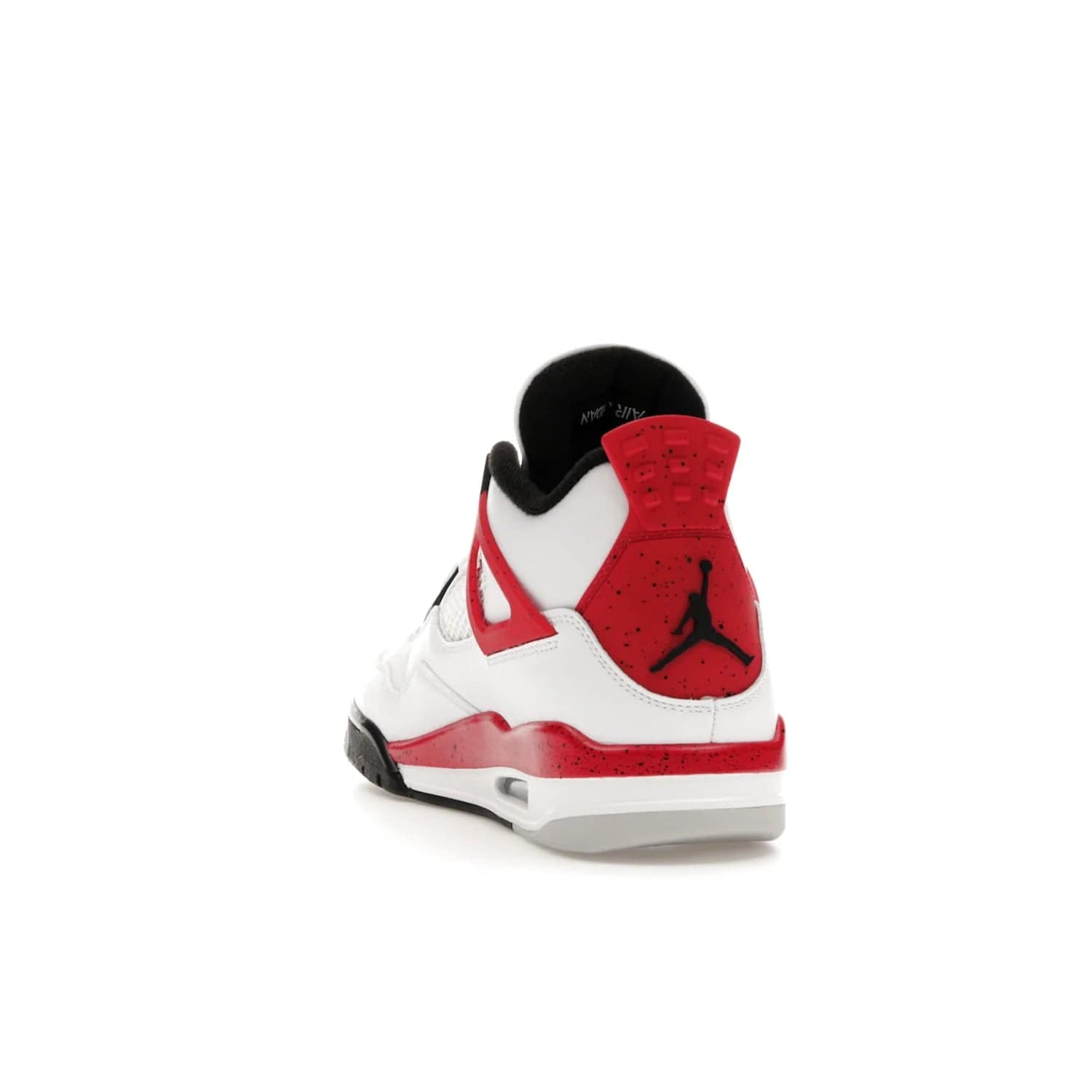 Jordan 4 Retro Red Cement - Image 26 - Only at www.BallersClubKickz.com - Iconic Jordan silhouette with a unique twist. White premium leather uppers with fire red and black detailing. Black, white, and fire red midsole with mesh detailing and Jumpman logo. Jordan 4 Retro Red Cement released with premium price.