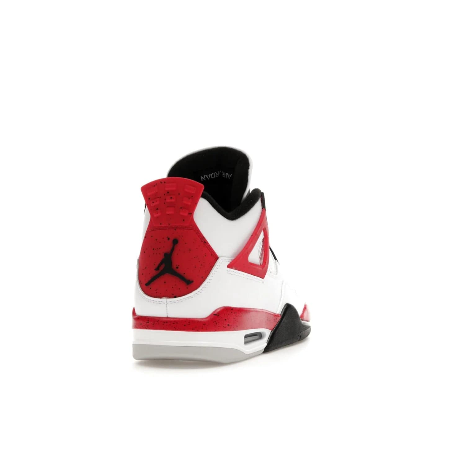 Jordan 4 Retro Red Cement - Image 30 - Only at www.BallersClubKickz.com - Iconic Jordan silhouette with a unique twist. White premium leather uppers with fire red and black detailing. Black, white, and fire red midsole with mesh detailing and Jumpman logo. Jordan 4 Retro Red Cement released with premium price.