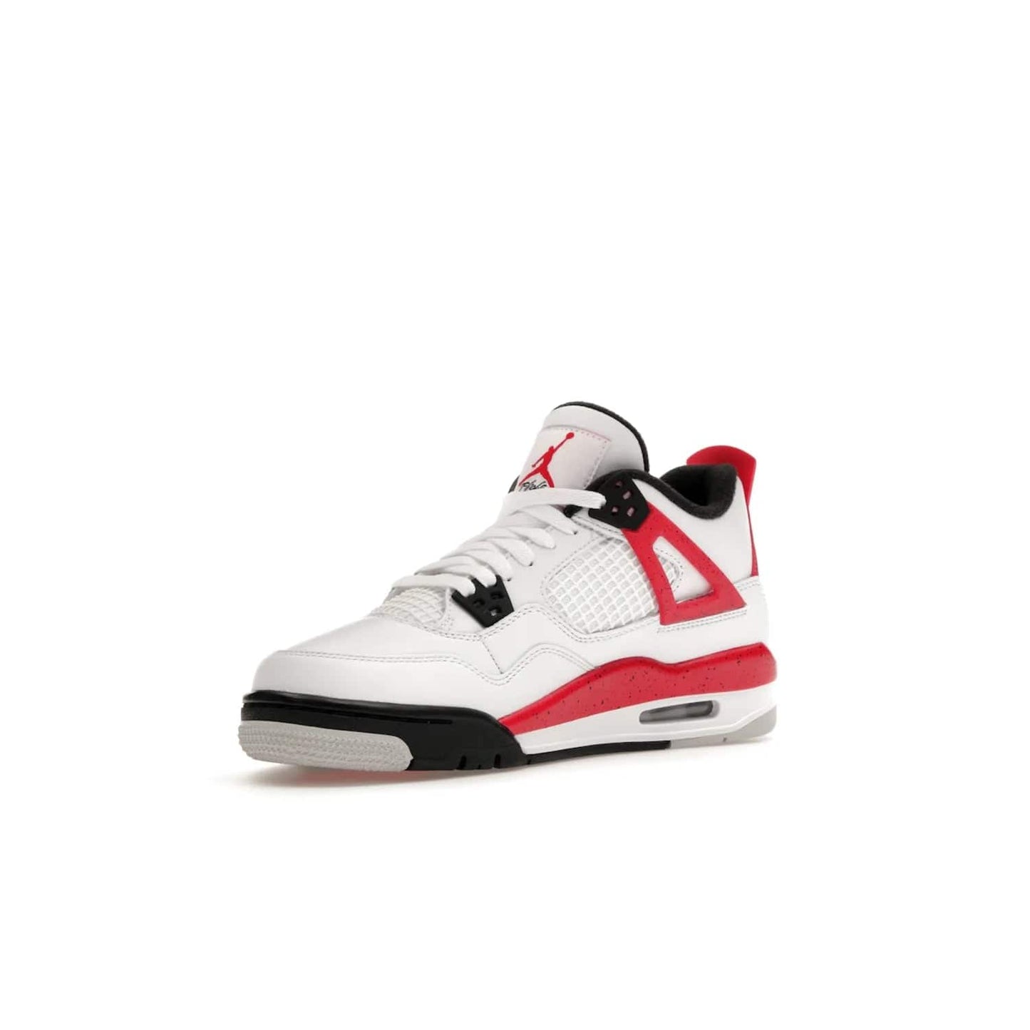 Jordan 4 Retro Red Cement (GS) - Image 15 - Only at www.BallersClubKickz.com - The Jordan 4 Retro ‘Red Cement’ mixes iconic style with modern grace. Featuring a mix of White, Fire Red, Black, and Neutral Grey, these timeless kicks drop mid-September 2023.