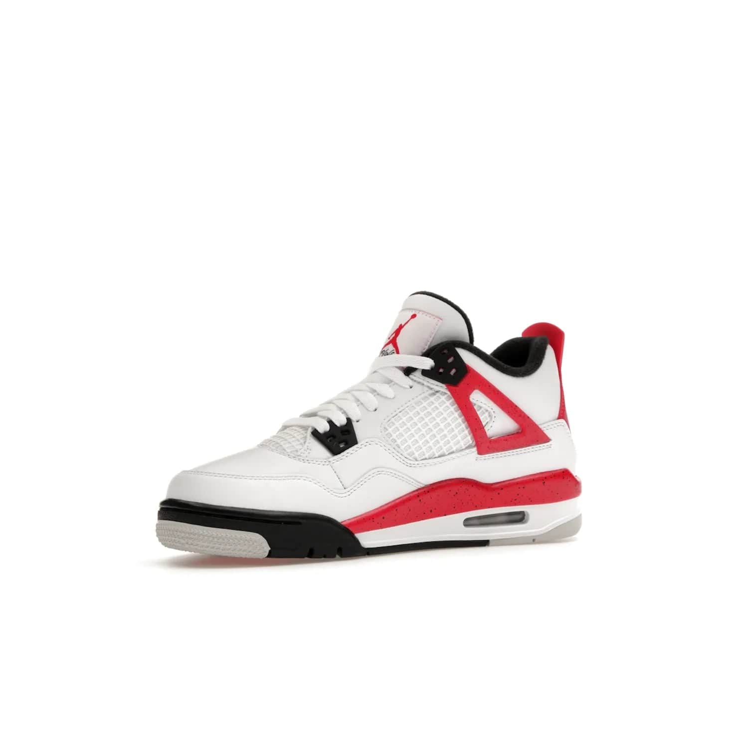 Jordan 4 Retro Red Cement (GS) - Image 16 - Only at www.BallersClubKickz.com - The Jordan 4 Retro ‘Red Cement’ mixes iconic style with modern grace. Featuring a mix of White, Fire Red, Black, and Neutral Grey, these timeless kicks drop mid-September 2023.