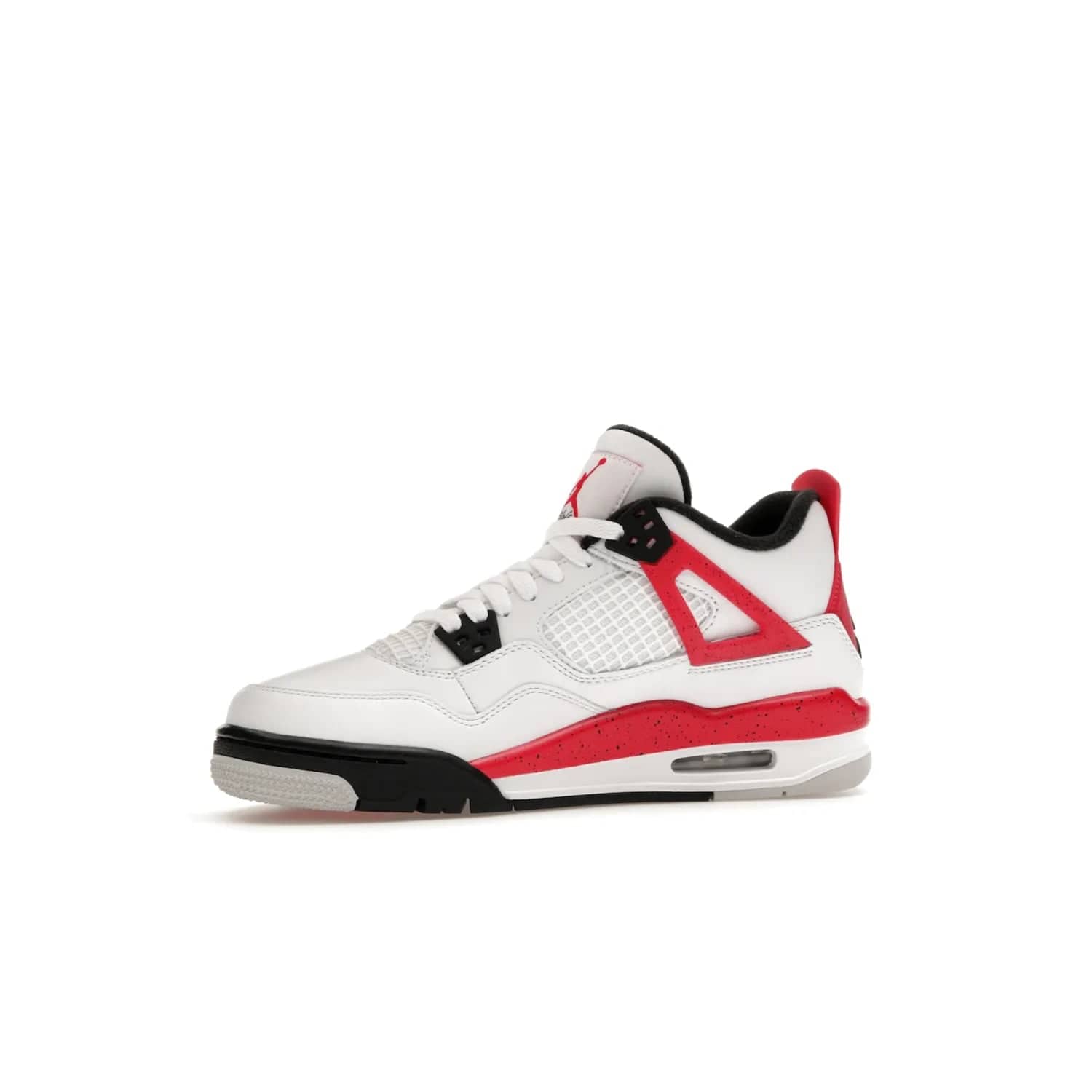 Jordan 4 Retro Red Cement (GS) - Image 17 - Only at www.BallersClubKickz.com - The Jordan 4 Retro ‘Red Cement’ mixes iconic style with modern grace. Featuring a mix of White, Fire Red, Black, and Neutral Grey, these timeless kicks drop mid-September 2023.