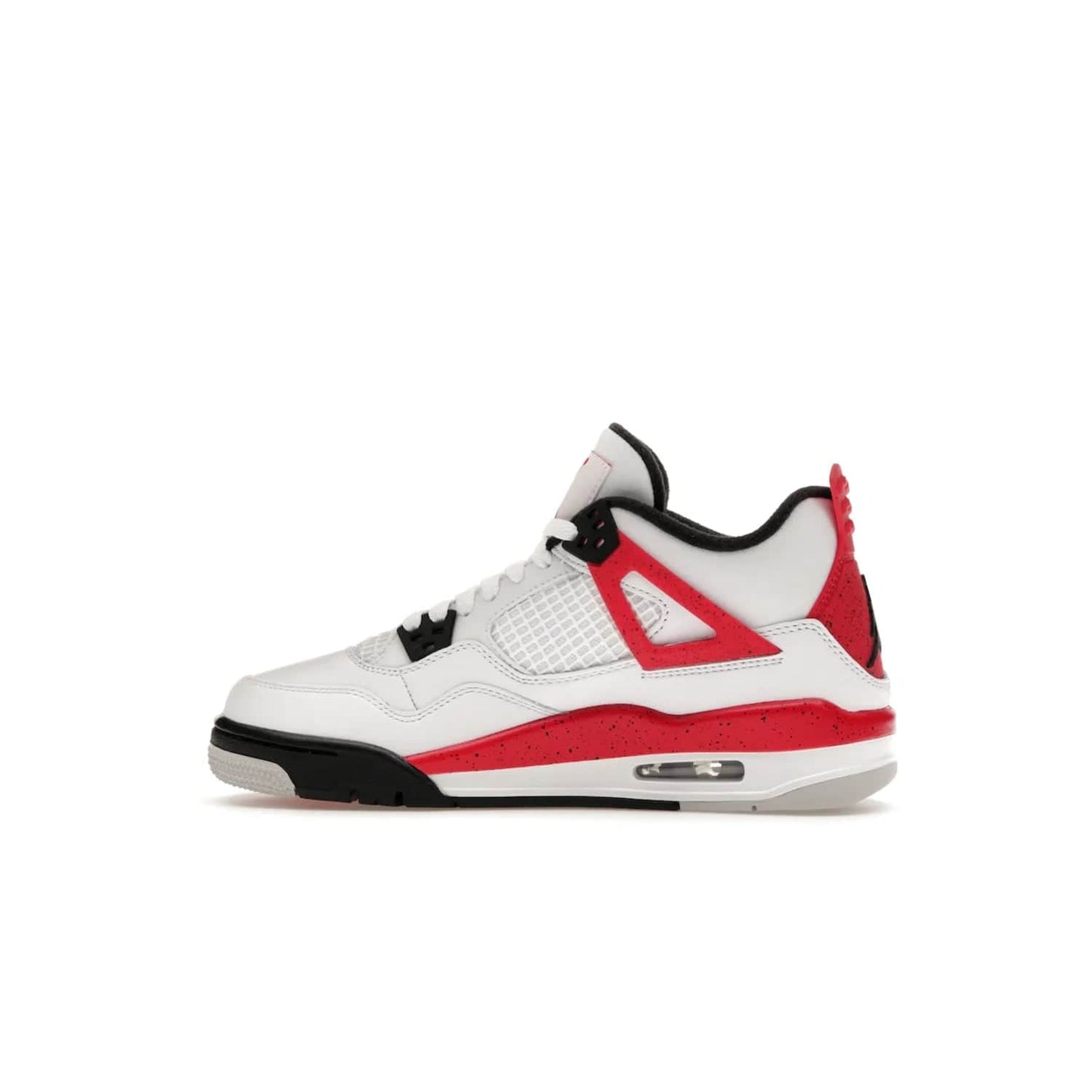 Jordan 4 Retro Red Cement (GS) - Image 20 - Only at www.BallersClubKickz.com - The Jordan 4 Retro ‘Red Cement’ mixes iconic style with modern grace. Featuring a mix of White, Fire Red, Black, and Neutral Grey, these timeless kicks drop mid-September 2023.