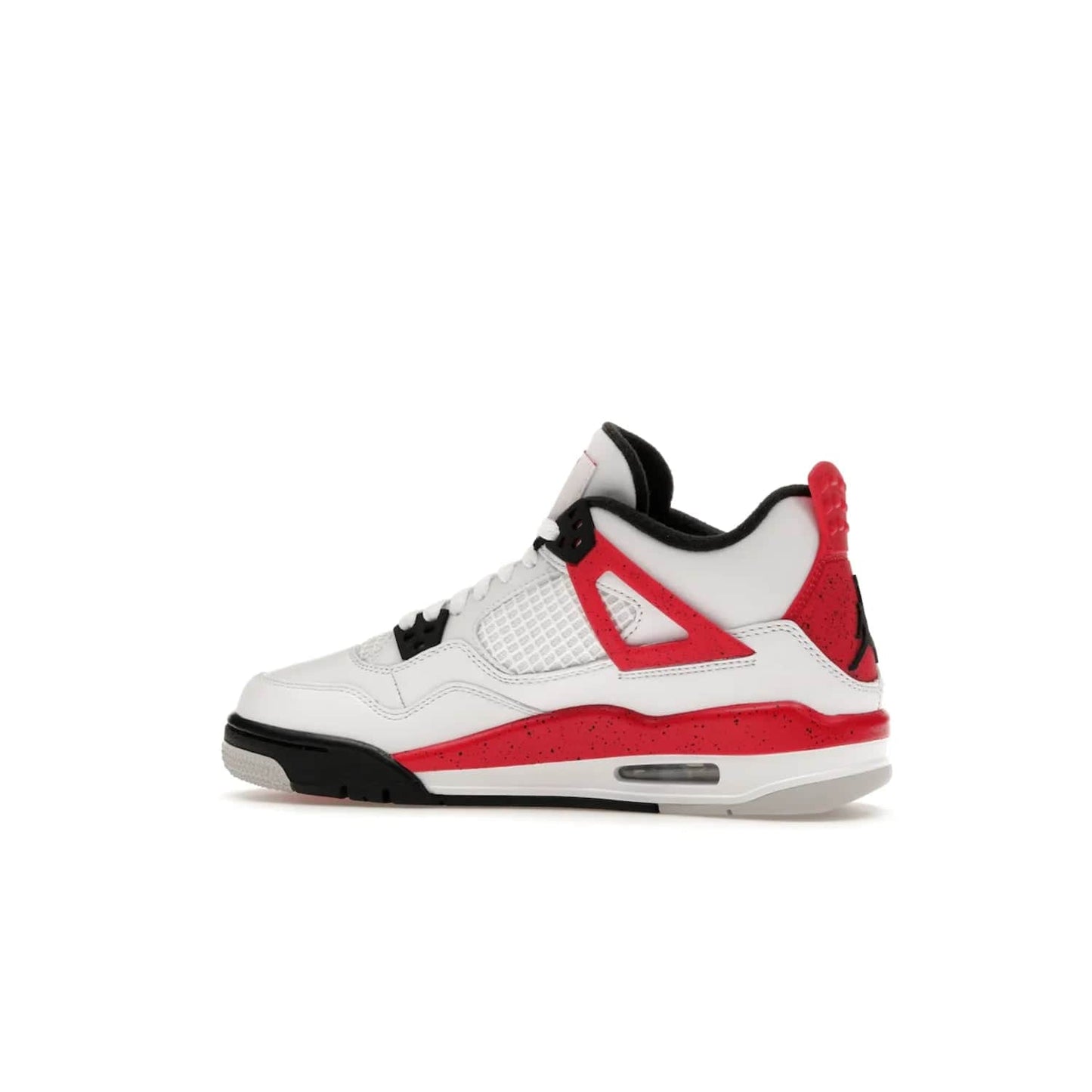 Jordan 4 Retro Red Cement (GS) - Image 21 - Only at www.BallersClubKickz.com - The Jordan 4 Retro ‘Red Cement’ mixes iconic style with modern grace. Featuring a mix of White, Fire Red, Black, and Neutral Grey, these timeless kicks drop mid-September 2023.