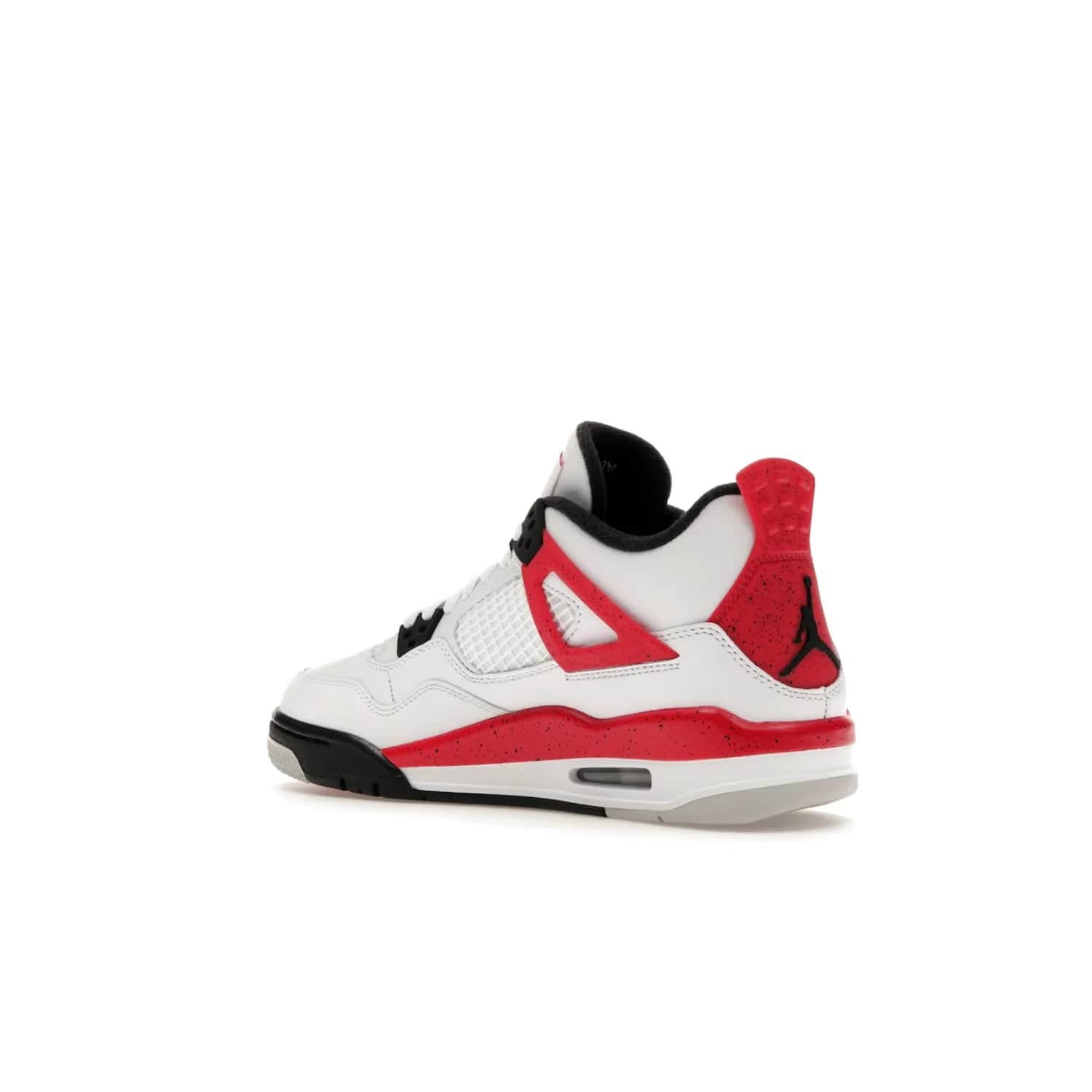 Jordan 4 Retro Red Cement (GS) - Image 23 - Only at www.BallersClubKickz.com - The Jordan 4 Retro ‘Red Cement’ mixes iconic style with modern grace. Featuring a mix of White, Fire Red, Black, and Neutral Grey, these timeless kicks drop mid-September 2023.