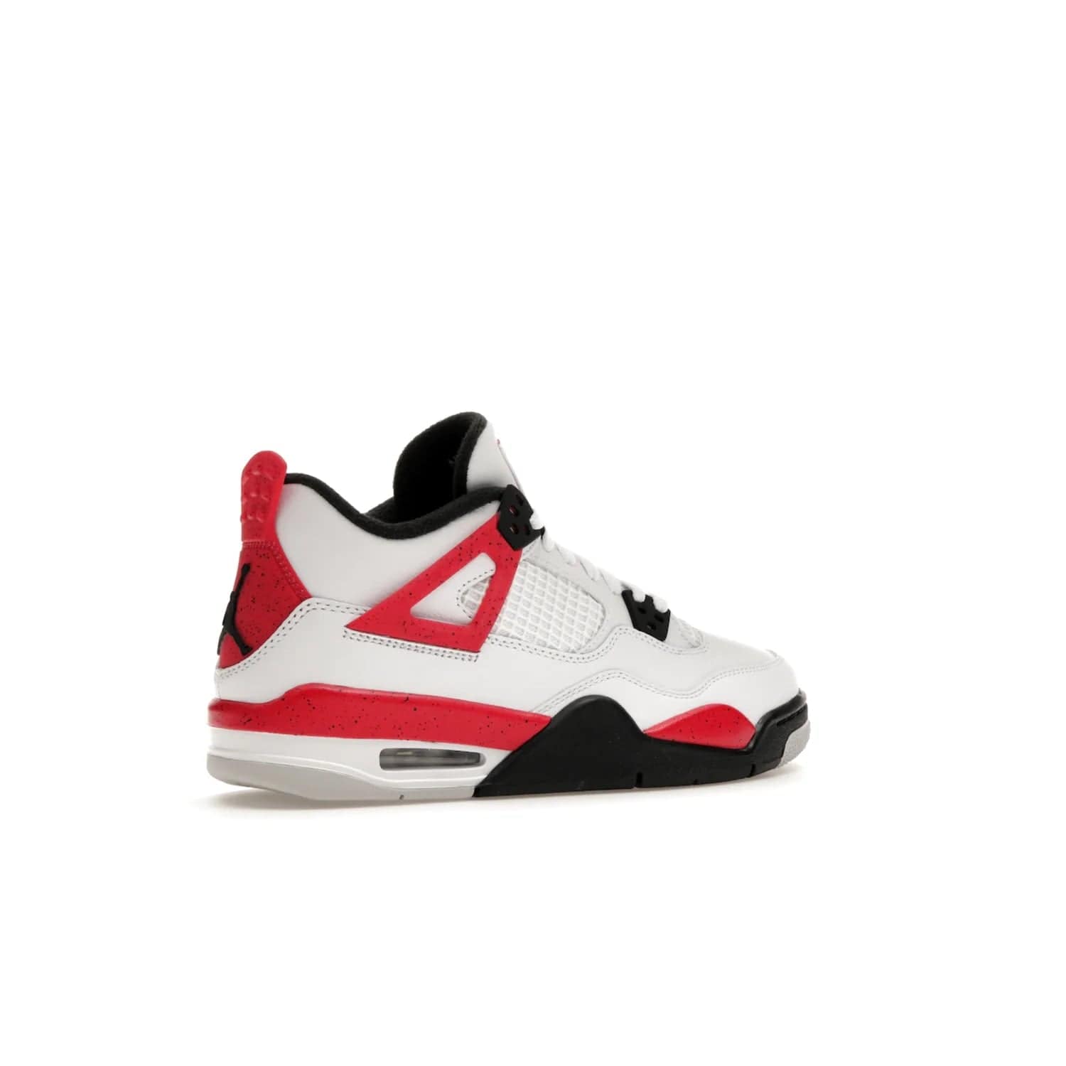 Jordan 4 Retro Red Cement (GS) - Image 34 - Only at www.BallersClubKickz.com - The Jordan 4 Retro ‘Red Cement’ mixes iconic style with modern grace. Featuring a mix of White, Fire Red, Black, and Neutral Grey, these timeless kicks drop mid-September 2023.
