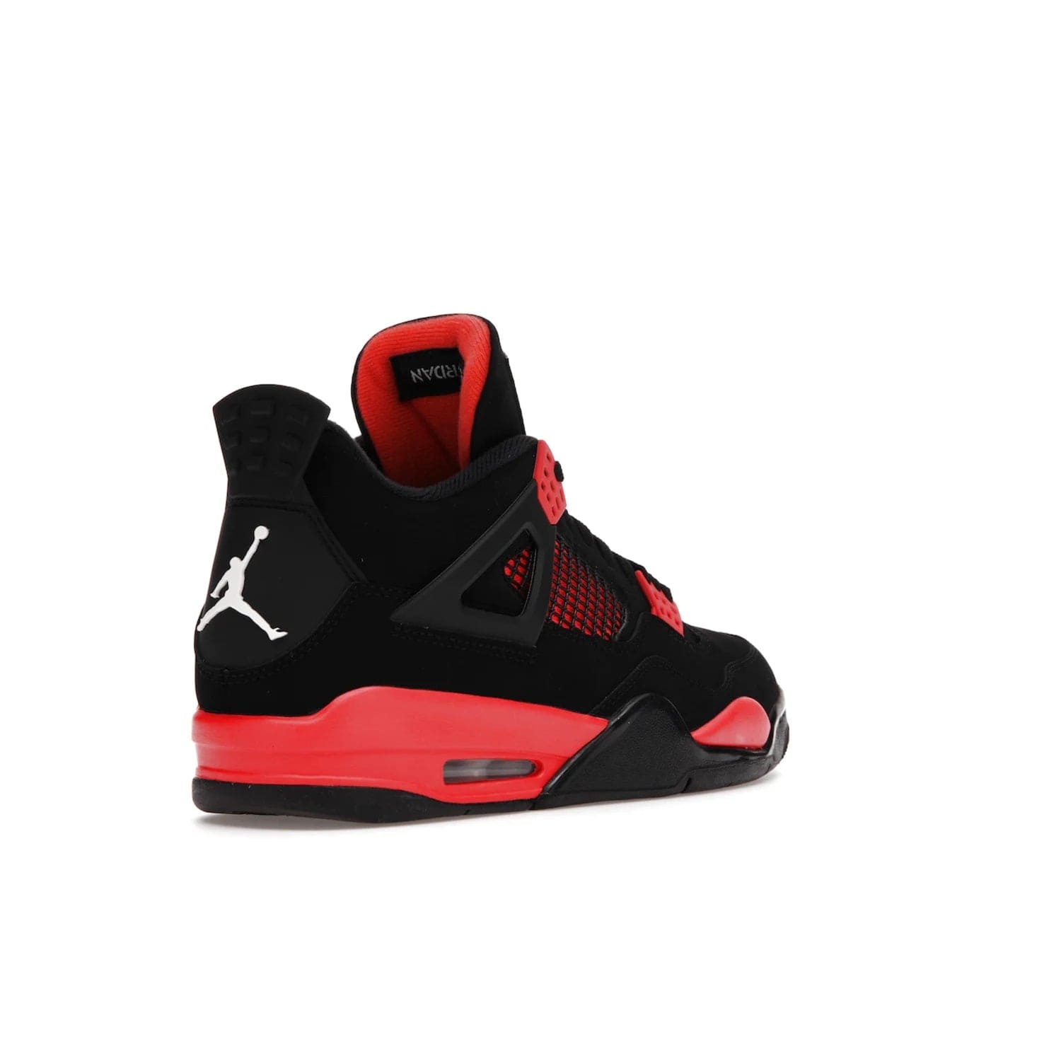 Jordan 4 Retro Red Thunder - Image 32 - Only at www.BallersClubKickz.com - Upscale your footwear with the Air Jordan 4 Retro Red Thunder. Featuring a Durabuck upper, red underlays, signature Flight patch, and vibrant red midsole, this retro sneaker adds style and edge. Releases in January 2022.