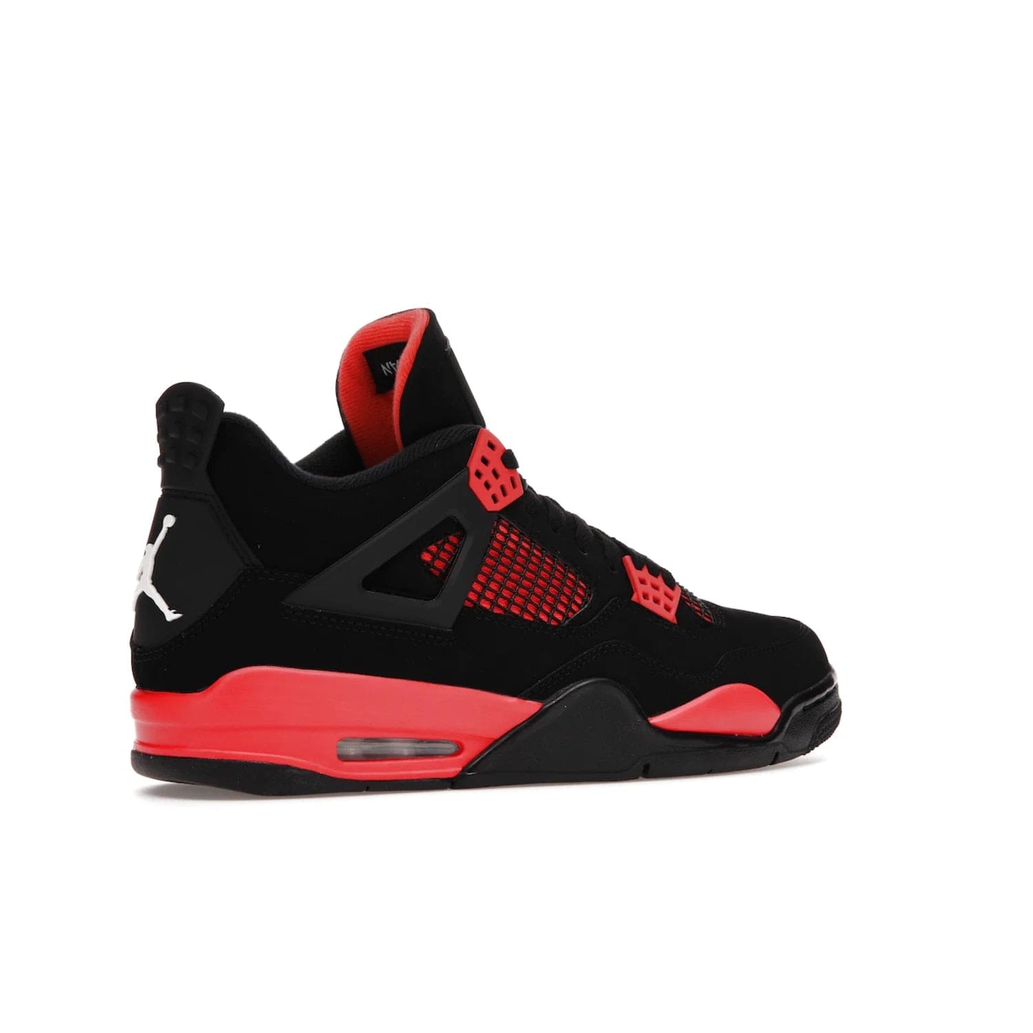Jordan 4 Retro Red Thunder - Image 34 - Only at www.BallersClubKickz.com - Upscale your footwear with the Air Jordan 4 Retro Red Thunder. Featuring a Durabuck upper, red underlays, signature Flight patch, and vibrant red midsole, this retro sneaker adds style and edge. Releases in January 2022.