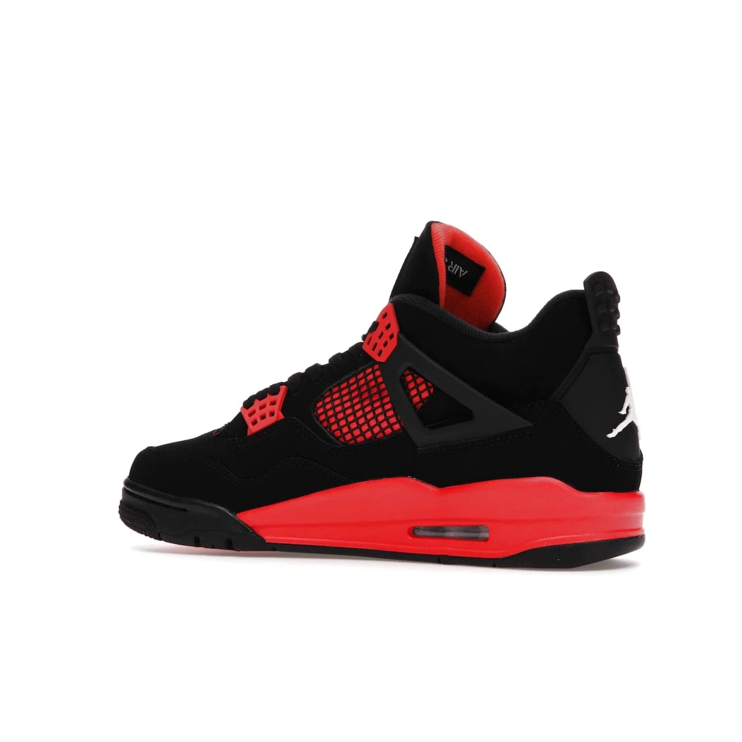 Jordan 4 Retro Red Thunder - Image 22 - Only at www.BallersClubKickz.com - Upscale your footwear with the Air Jordan 4 Retro Red Thunder. Featuring a Durabuck upper, red underlays, signature Flight patch, and vibrant red midsole, this retro sneaker adds style and edge. Releases in January 2022.
