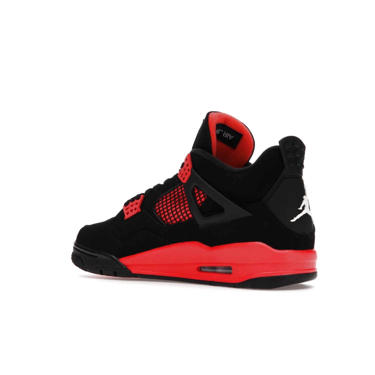 Jordan 4 Retro Red Thunder - Image 23 - Only at www.BallersClubKickz.com - Upscale your footwear with the Air Jordan 4 Retro Red Thunder. Featuring a Durabuck upper, red underlays, signature Flight patch, and vibrant red midsole, this retro sneaker adds style and edge. Releases in January 2022.