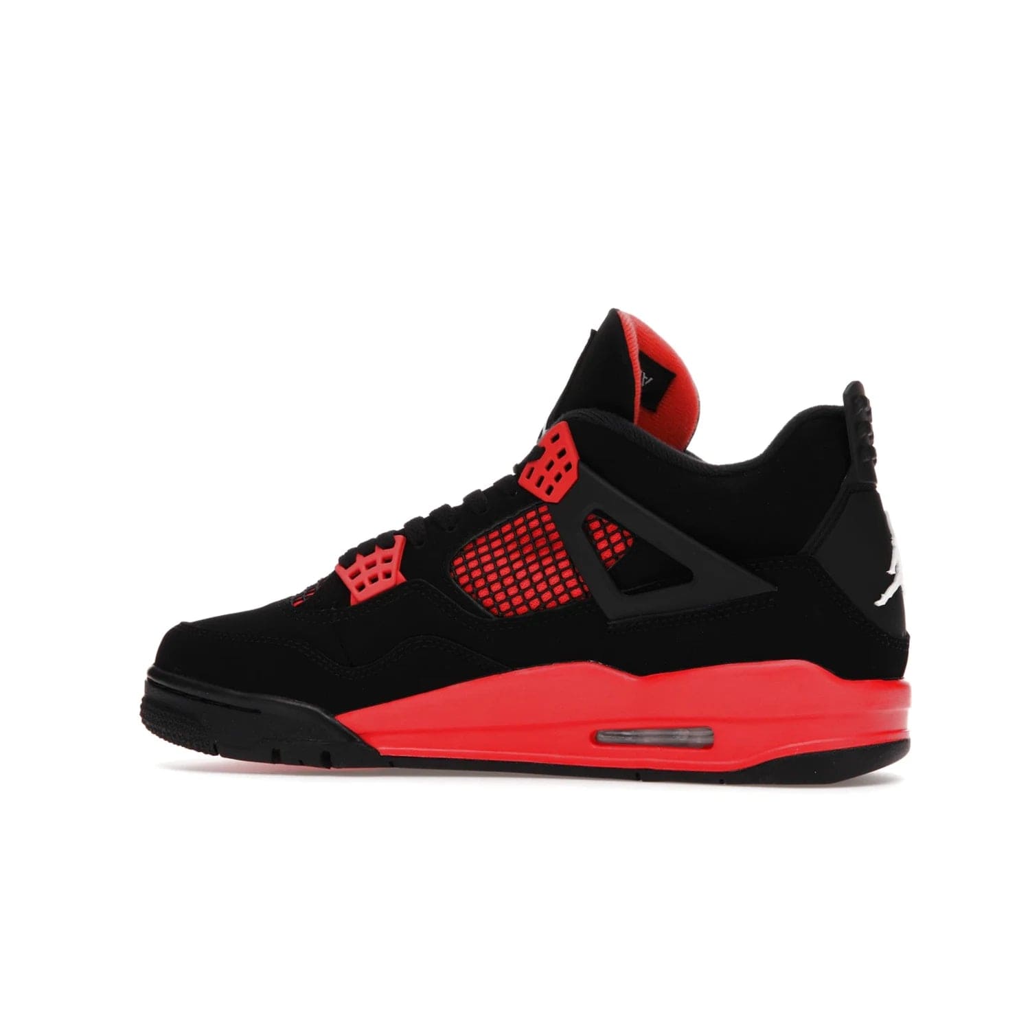Jordan 4 Retro Red Thunder - Image 21 - Only at www.BallersClubKickz.com - Upscale your footwear with the Air Jordan 4 Retro Red Thunder. Featuring a Durabuck upper, red underlays, signature Flight patch, and vibrant red midsole, this retro sneaker adds style and edge. Releases in January 2022.