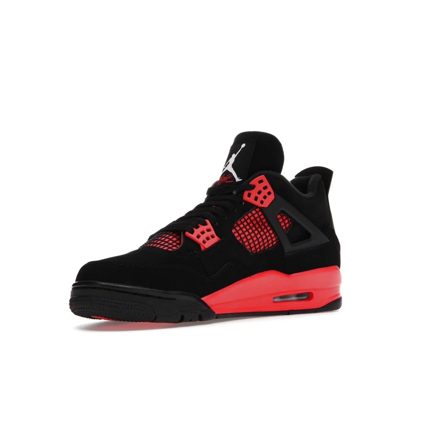 Jordan 4 Retro Red Thunder - Image 15 - Only at www.BallersClubKickz.com - Upscale your footwear with the Air Jordan 4 Retro Red Thunder. Featuring a Durabuck upper, red underlays, signature Flight patch, and vibrant red midsole, this retro sneaker adds style and edge. Releases in January 2022.