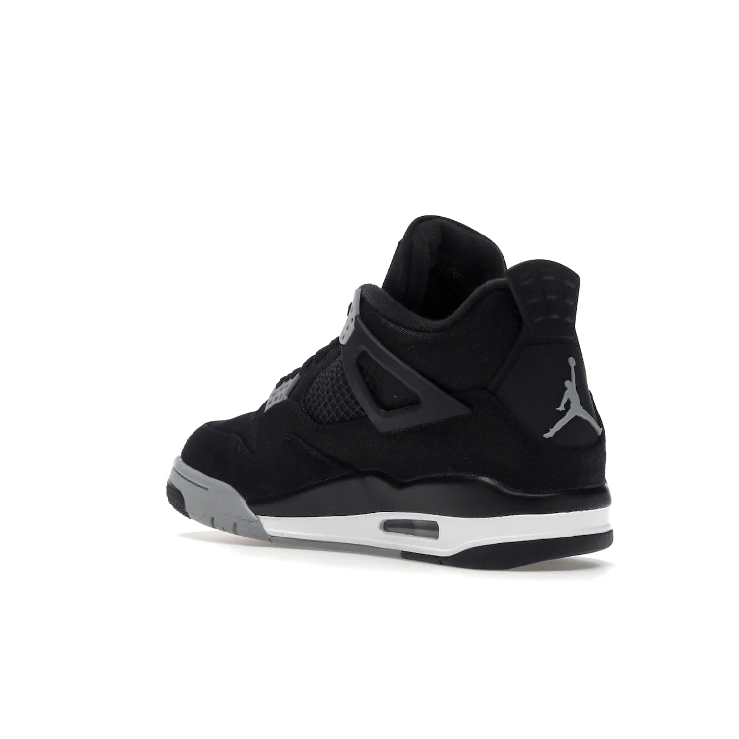 Jordan 4 Retro SE Black Canvas - Image 24 - Only at www.BallersClubKickz.com - The Air Jordan 4 Retro SE Black Canvas brings timeless style and modern luxury. Classic mid-top sneaker in black canvas and grey suede with tonal Jumpman logo, Flight logo and polyurethane midsole with visible Air-sole cushioning. Refresh your sneaker collection and rock the Air Jordan 4 Retro SE Black Canvas.