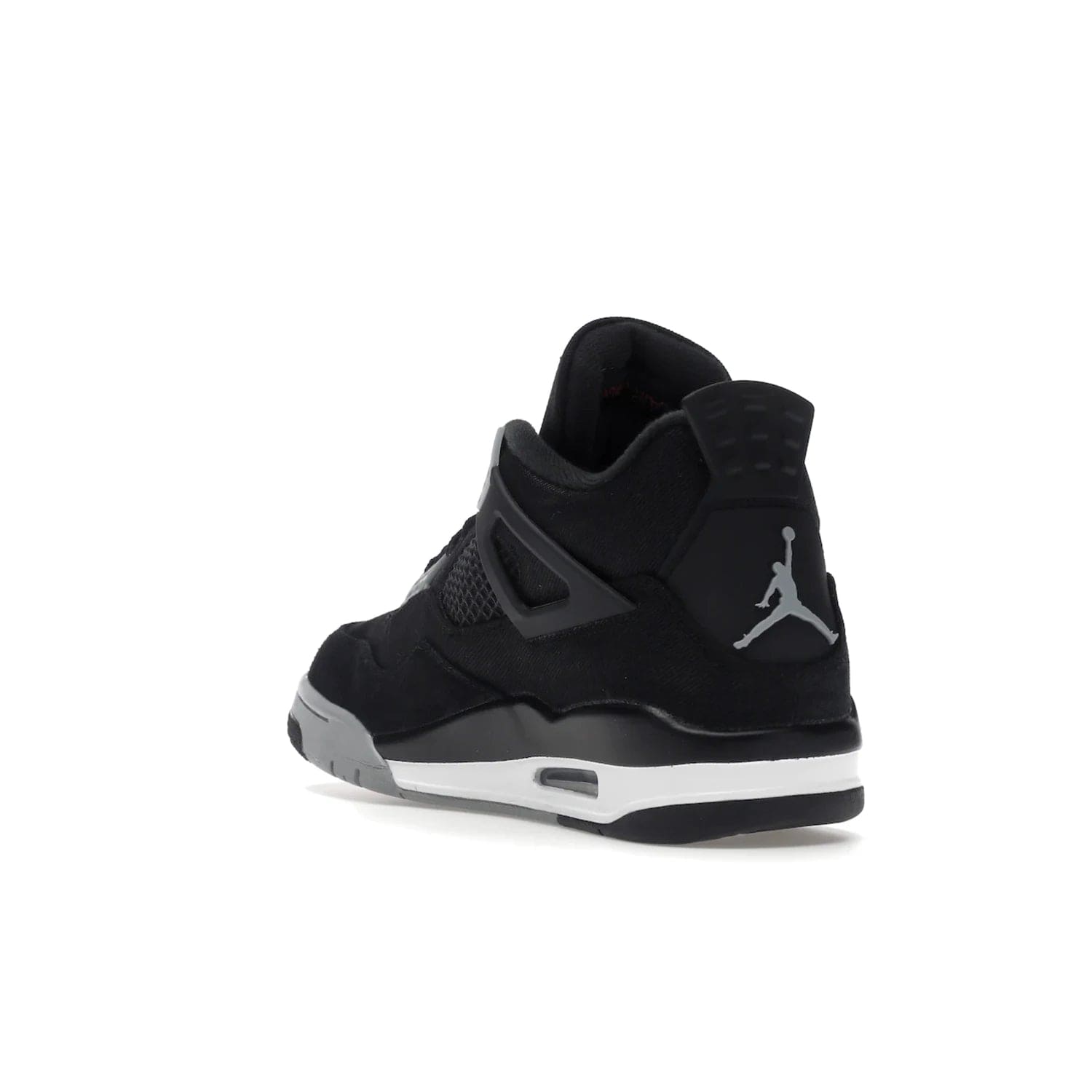 Jordan 4 Retro SE Black Canvas - Image 25 - Only at www.BallersClubKickz.com - The Air Jordan 4 Retro SE Black Canvas brings timeless style and modern luxury. Classic mid-top sneaker in black canvas and grey suede with tonal Jumpman logo, Flight logo and polyurethane midsole with visible Air-sole cushioning. Refresh your sneaker collection and rock the Air Jordan 4 Retro SE Black Canvas.