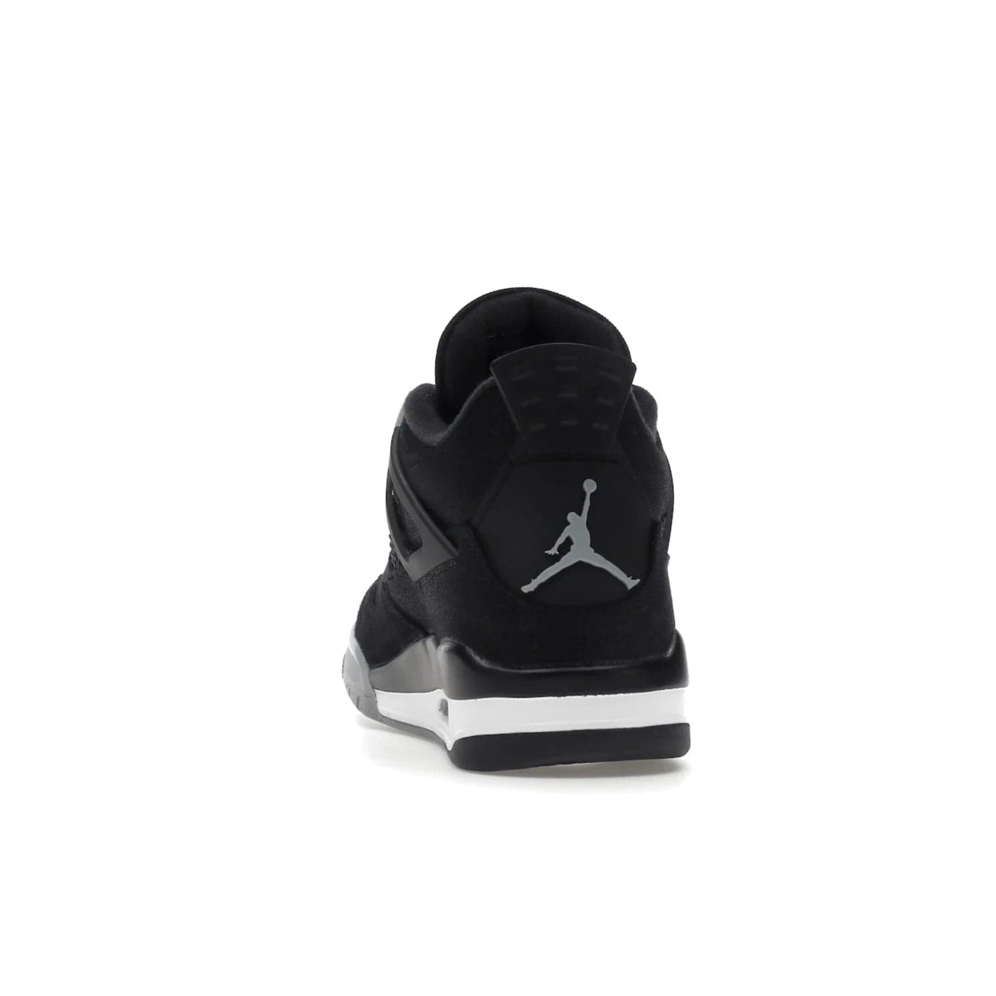 Jordan 4 Retro SE Black Canvas - Image 27 - Only at www.BallersClubKickz.com - The Air Jordan 4 Retro SE Black Canvas brings timeless style and modern luxury. Classic mid-top sneaker in black canvas and grey suede with tonal Jumpman logo, Flight logo and polyurethane midsole with visible Air-sole cushioning. Refresh your sneaker collection and rock the Air Jordan 4 Retro SE Black Canvas.