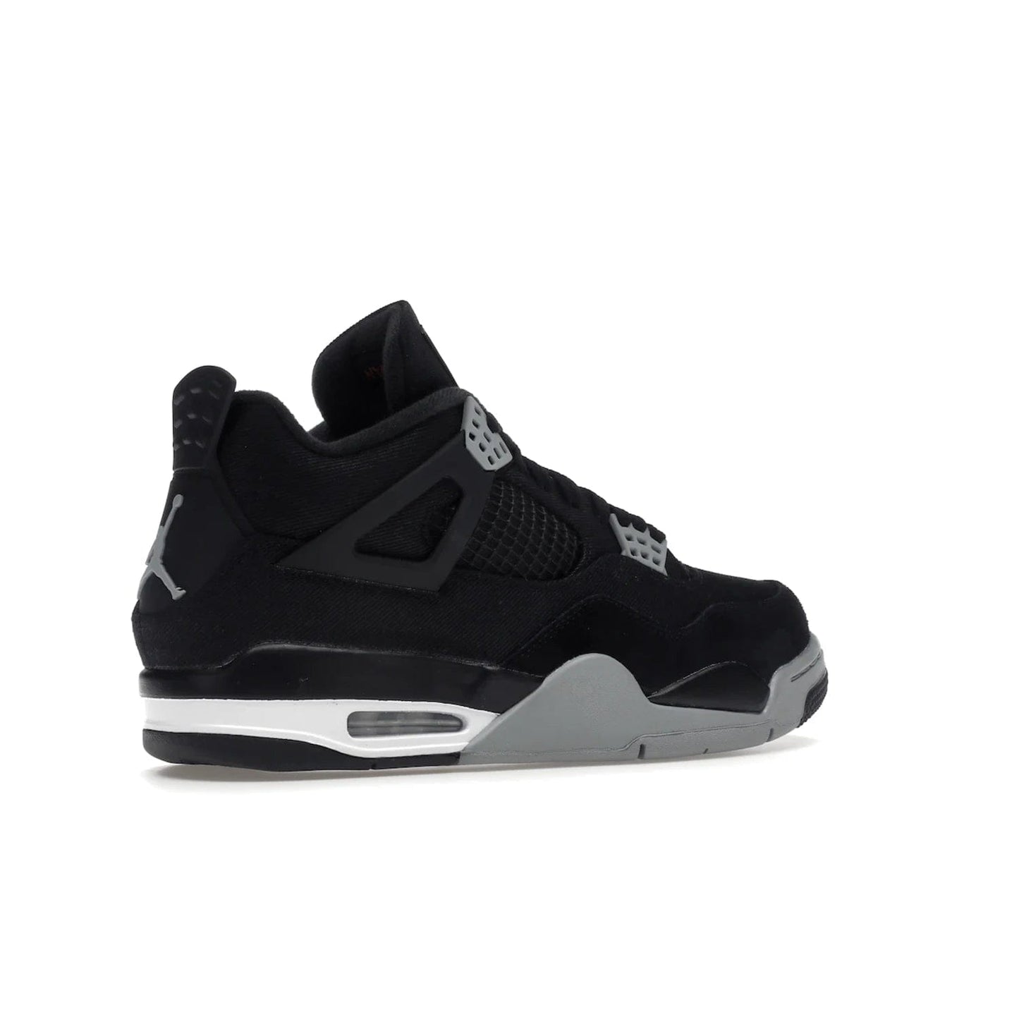 Jordan 4 Retro SE Black Canvas - Image 34 - Only at www.BallersClubKickz.com - The Air Jordan 4 Retro SE Black Canvas brings timeless style and modern luxury. Classic mid-top sneaker in black canvas and grey suede with tonal Jumpman logo, Flight logo and polyurethane midsole with visible Air-sole cushioning. Refresh your sneaker collection and rock the Air Jordan 4 Retro SE Black Canvas.