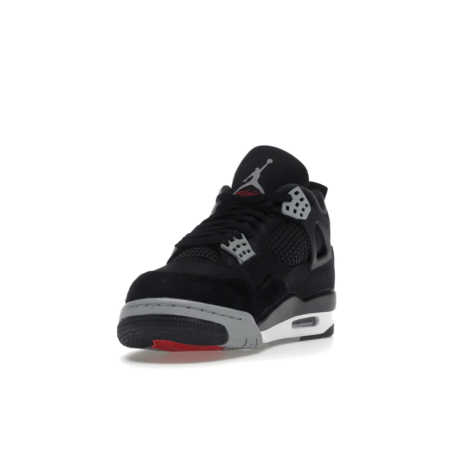 Jordan 4 Retro SE Black Canvas - Image 13 - Only at www.BallersClubKickz.com - The Air Jordan 4 Retro SE Black Canvas brings timeless style and modern luxury. Classic mid-top sneaker in black canvas and grey suede with tonal Jumpman logo, Flight logo and polyurethane midsole with visible Air-sole cushioning. Refresh your sneaker collection and rock the Air Jordan 4 Retro SE Black Canvas.