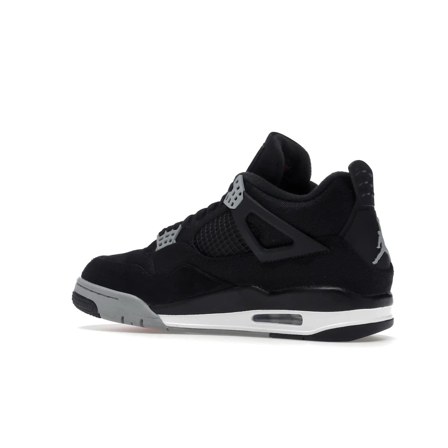 Jordan 4 Retro SE Black Canvas - Image 22 - Only at www.BallersClubKickz.com - The Air Jordan 4 Retro SE Black Canvas brings timeless style and modern luxury. Classic mid-top sneaker in black canvas and grey suede with tonal Jumpman logo, Flight logo and polyurethane midsole with visible Air-sole cushioning. Refresh your sneaker collection and rock the Air Jordan 4 Retro SE Black Canvas.